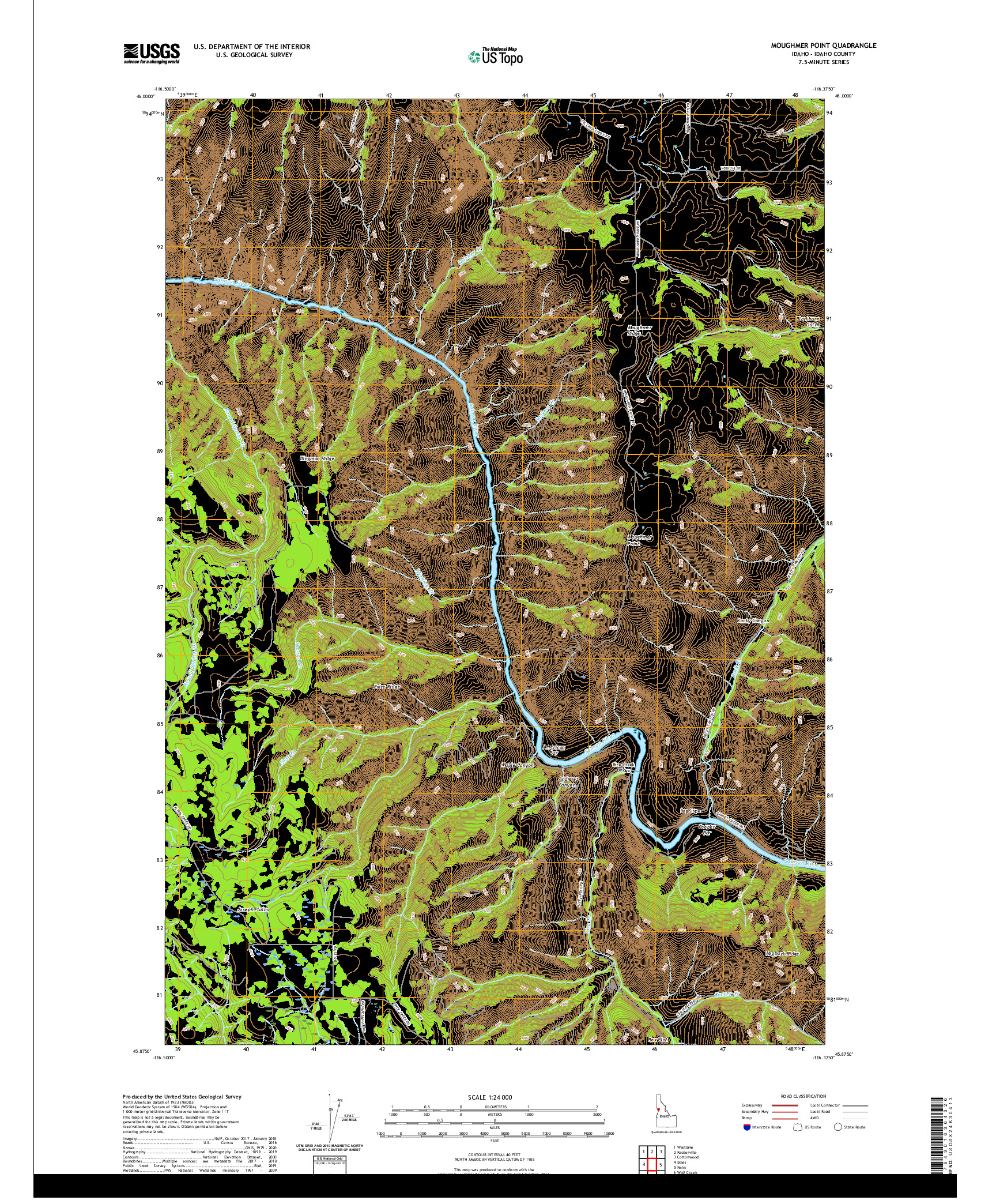 USGS US TOPO 7.5-MINUTE MAP FOR MOUGHMER POINT, ID 2020