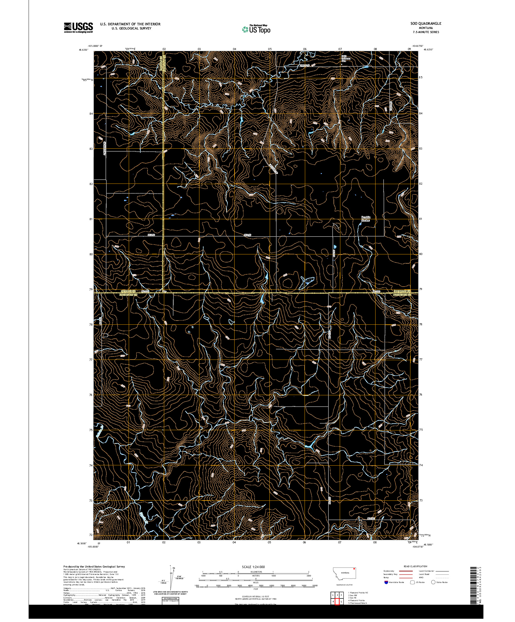 USGS US TOPO 7.5-MINUTE MAP FOR SOO, MT 2020