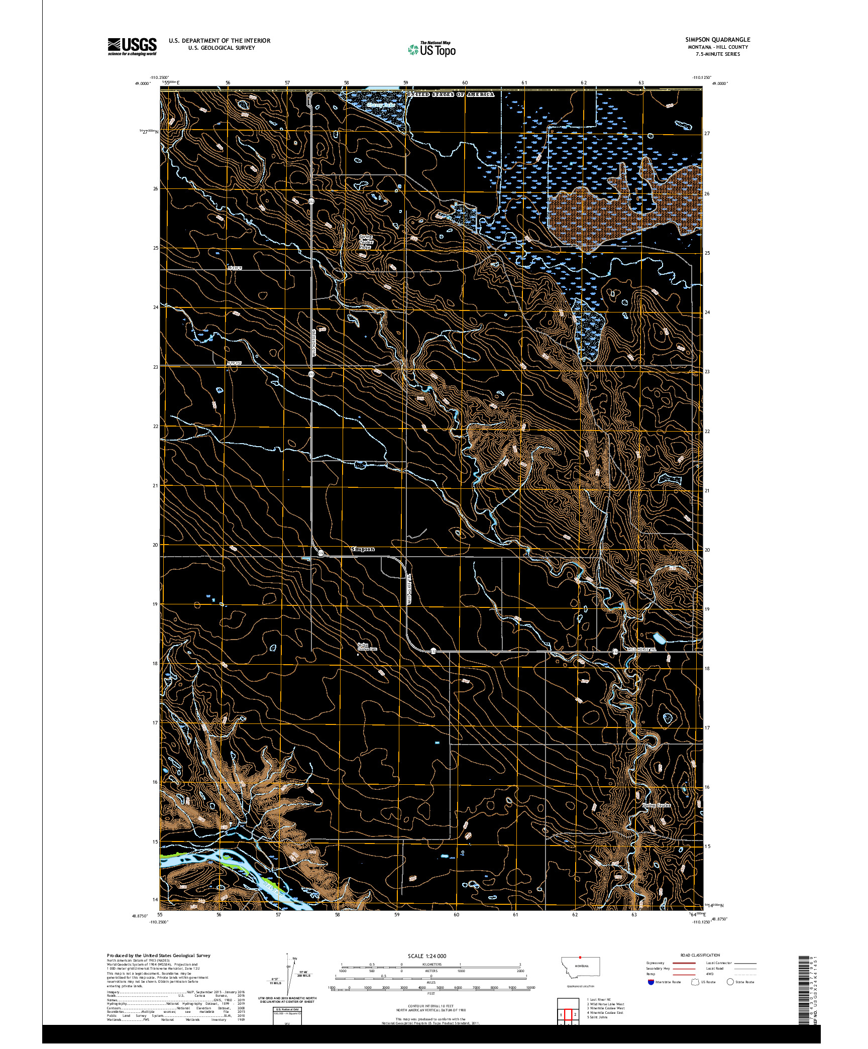 USGS US TOPO 7.5-MINUTE MAP FOR SIMPSON, MT,AB 2020