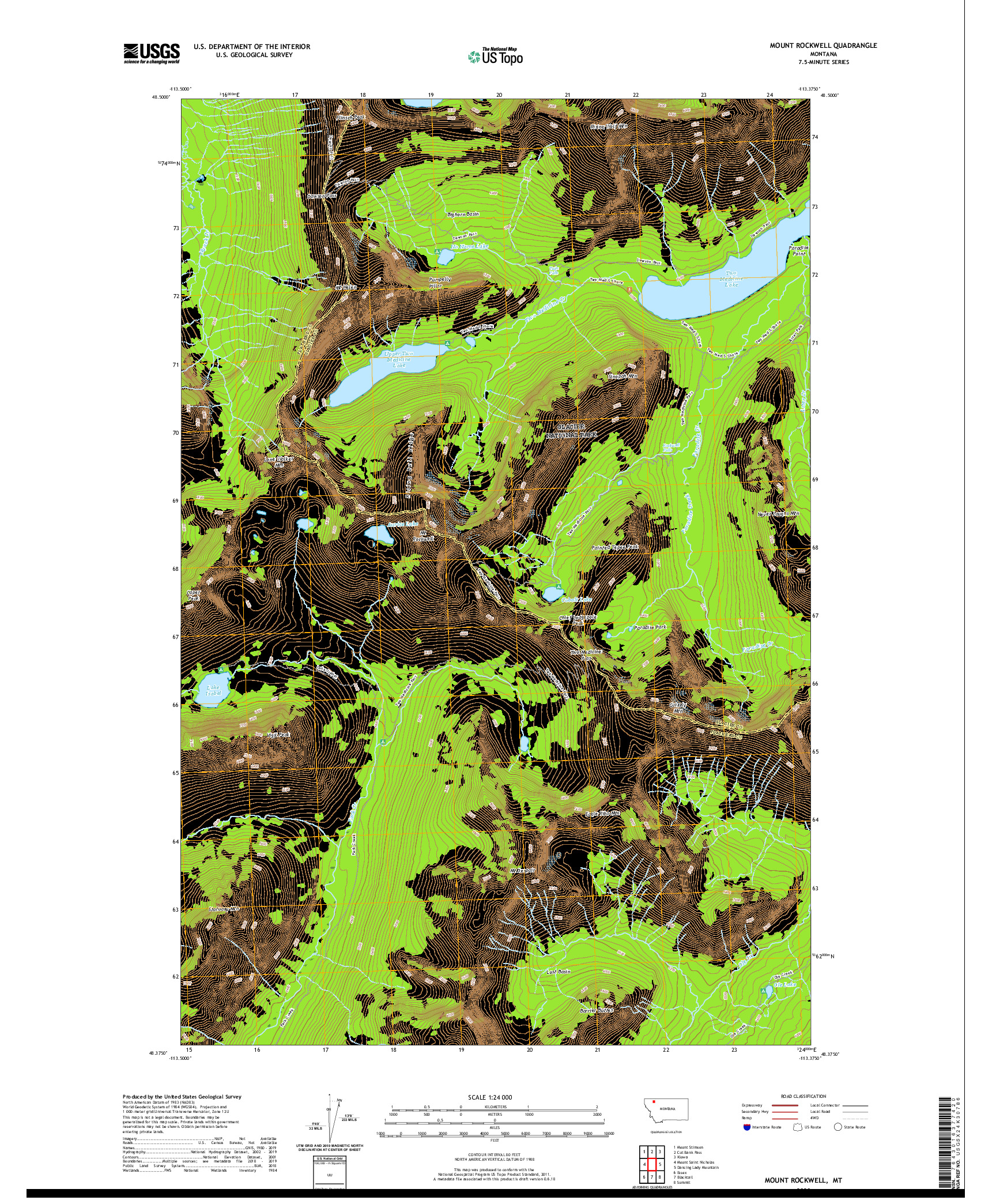 USGS US TOPO 7.5-MINUTE MAP FOR MOUNT ROCKWELL, MT 2020