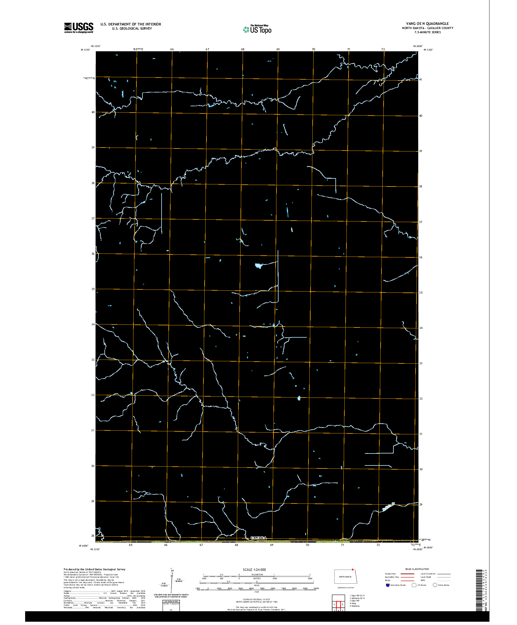USGS US TOPO 7.5-MINUTE MAP FOR VANG OE N, ND,MB 2020