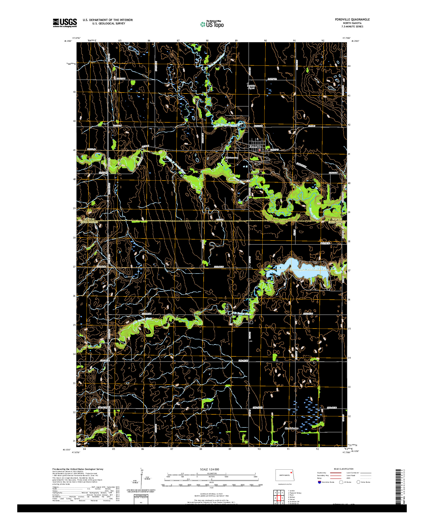 USGS US TOPO 7.5-MINUTE MAP FOR FORDVILLE, ND 2020