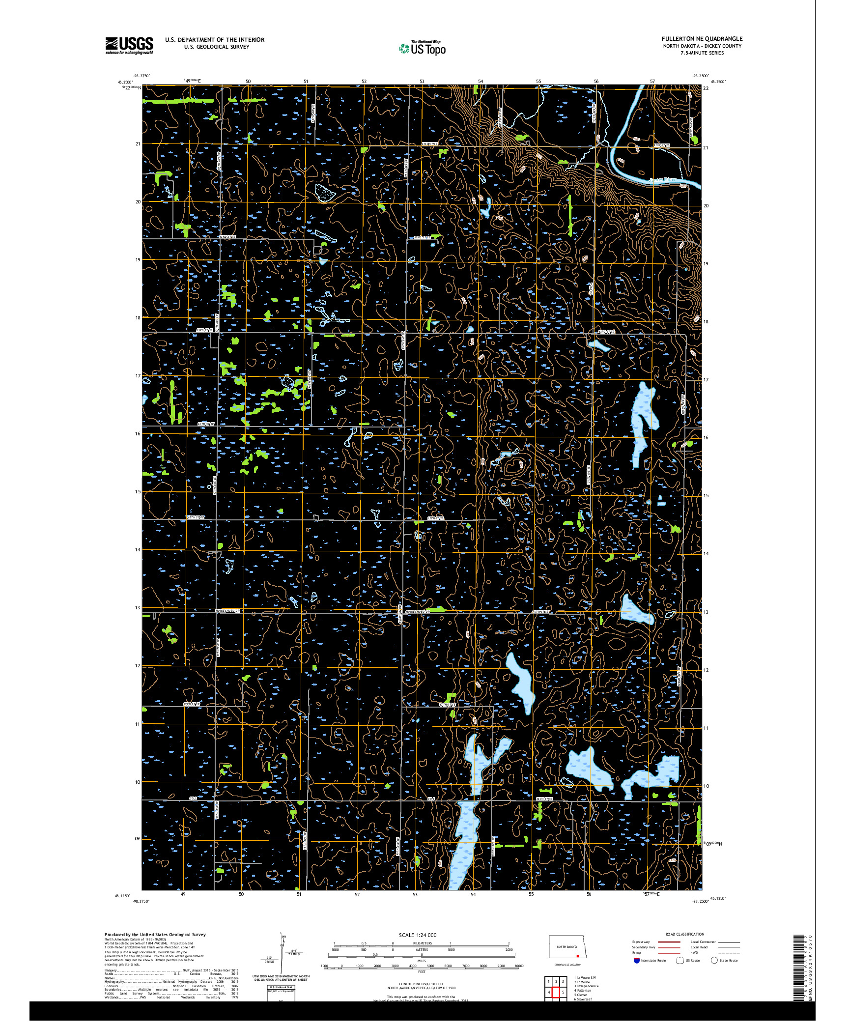 USGS US TOPO 7.5-MINUTE MAP FOR FULLERTON NE, ND 2020