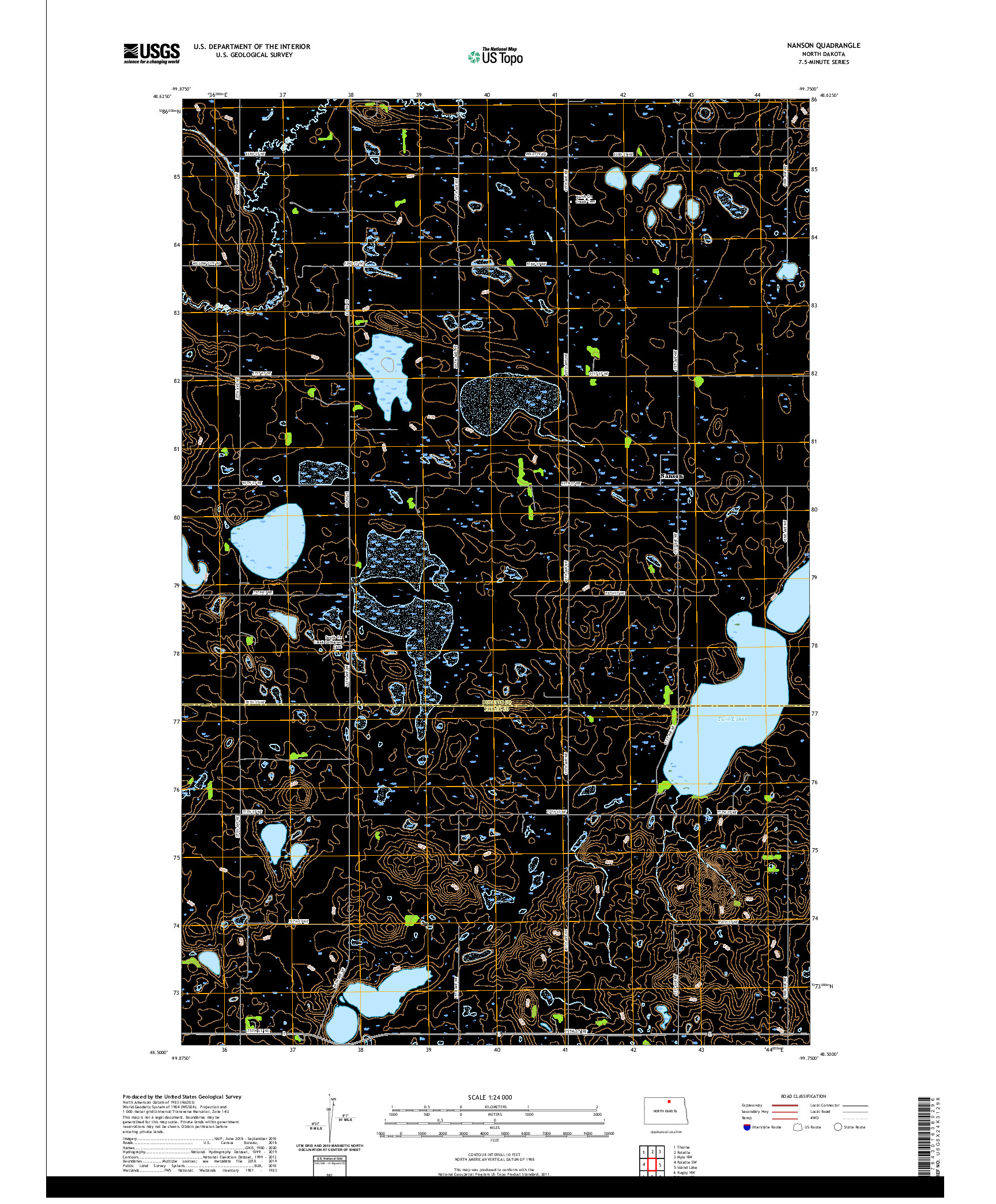 USGS US TOPO 7.5-MINUTE MAP FOR NANSON, ND 2020