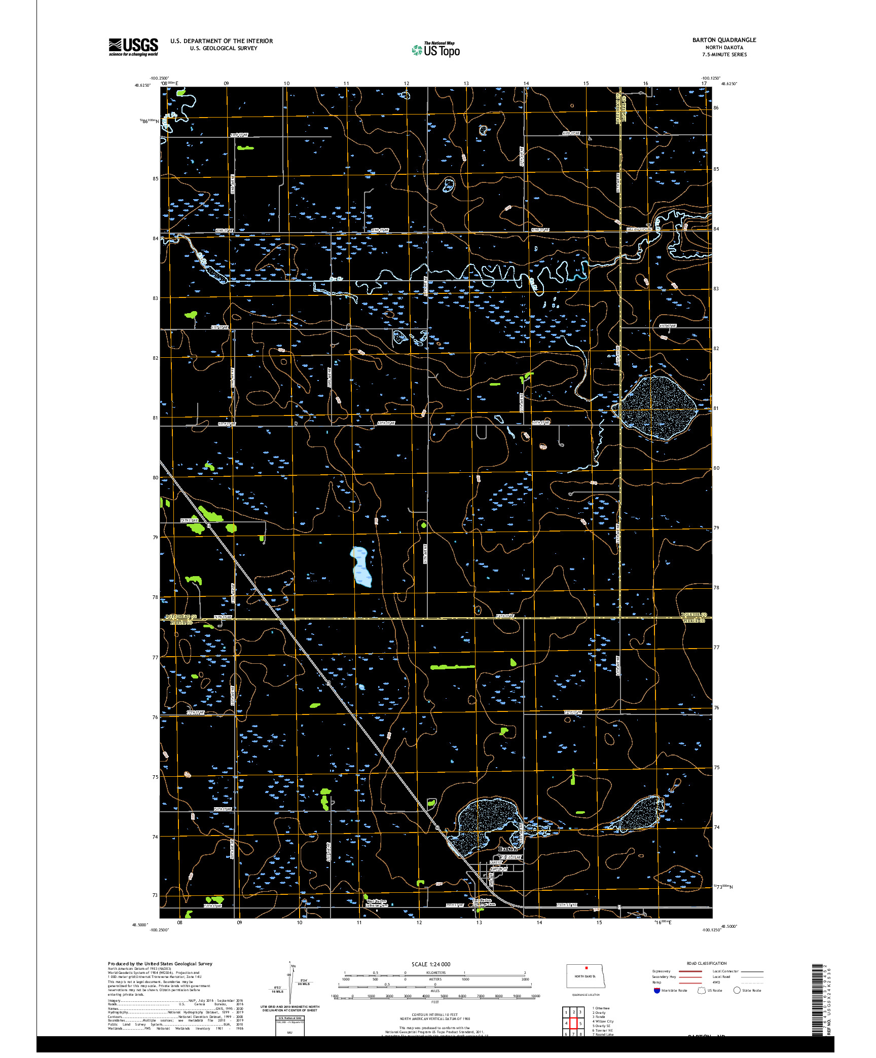 USGS US TOPO 7.5-MINUTE MAP FOR BARTON, ND 2020