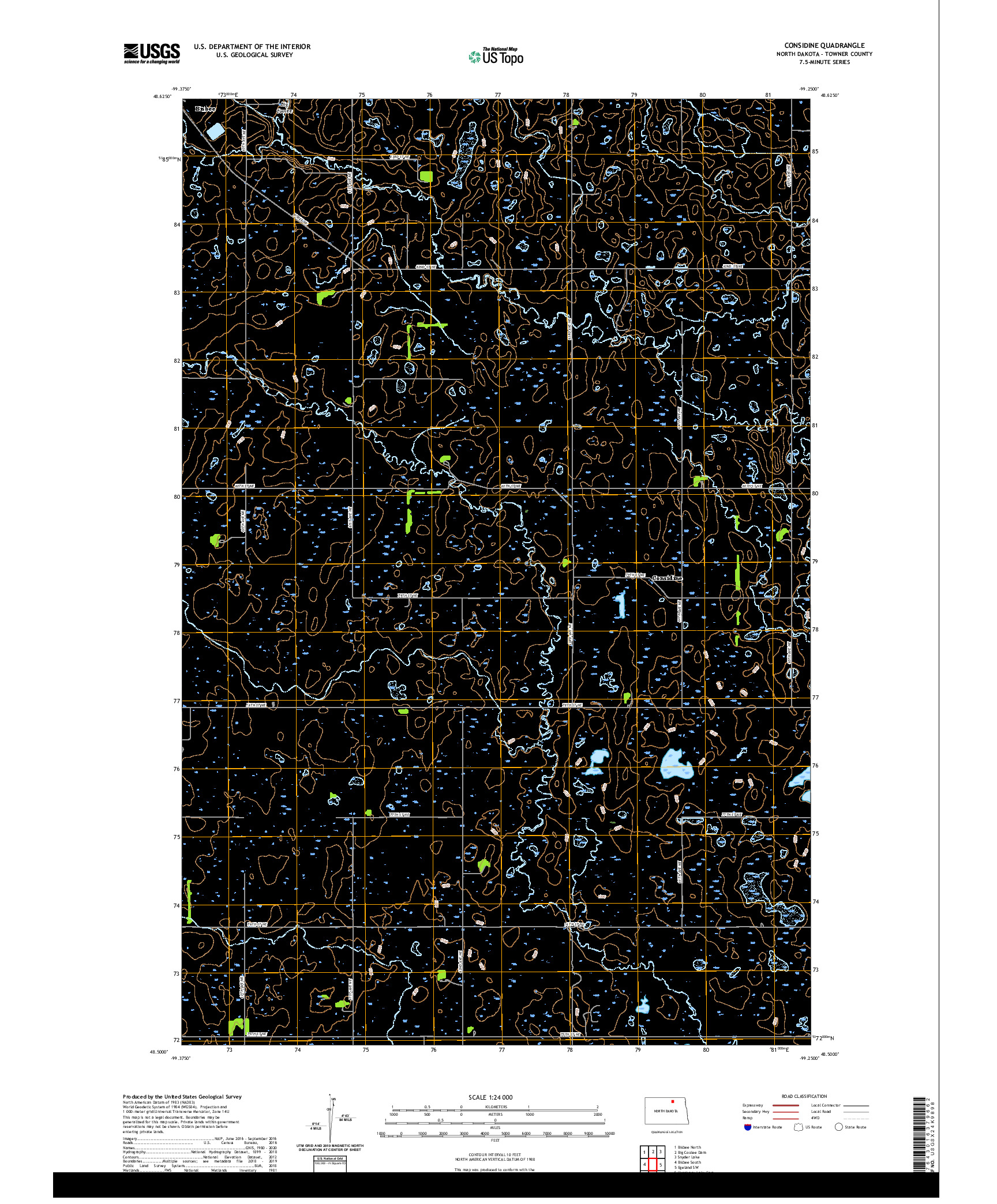 USGS US TOPO 7.5-MINUTE MAP FOR CONSIDINE, ND 2020