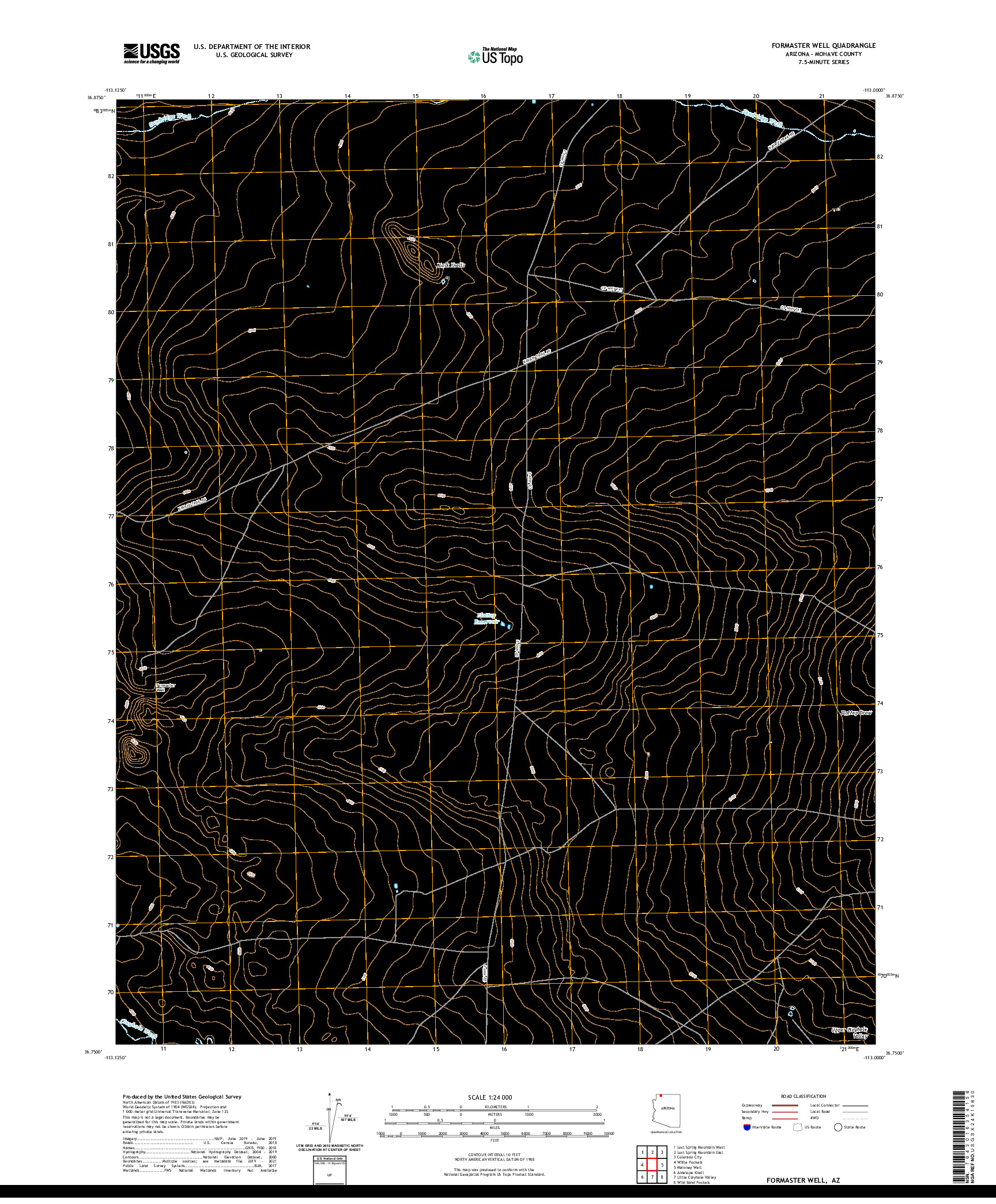 US TOPO 7.5-MINUTE MAP FOR FORMASTER WELL, AZ