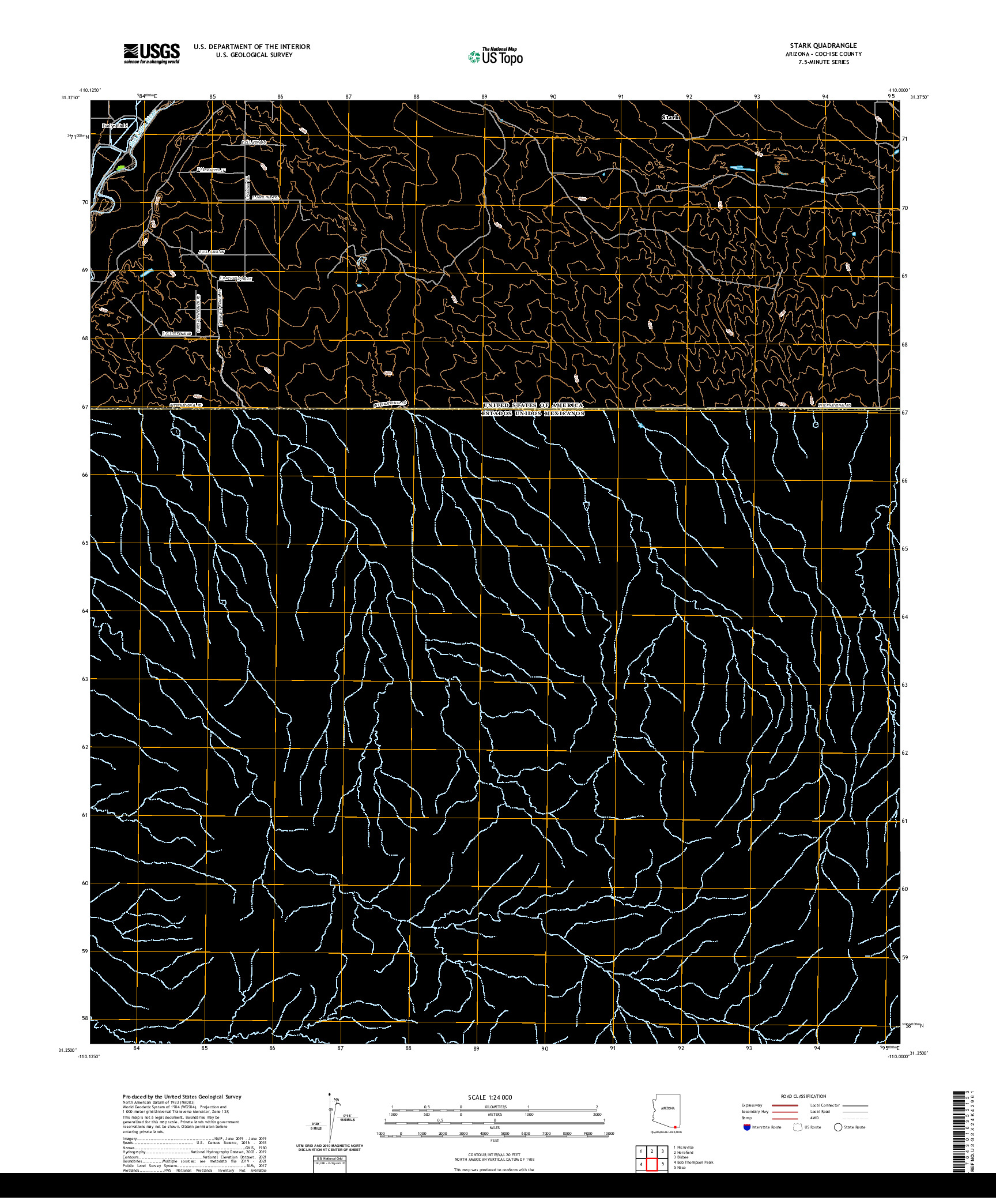 US TOPO 7.5-MINUTE MAP FOR STARK, AZ,SON