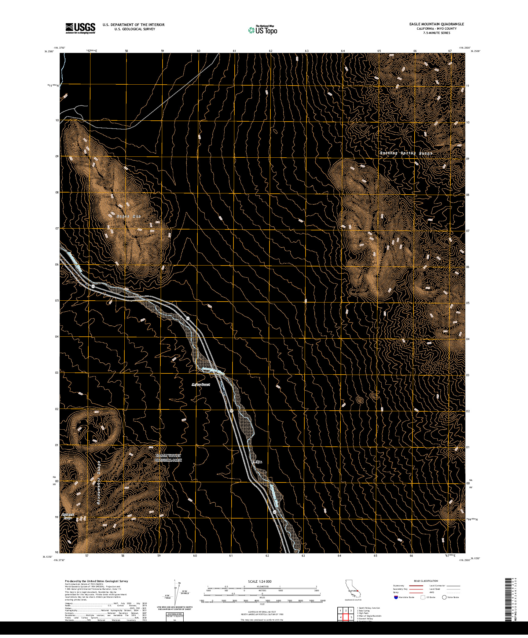 US TOPO 7.5-MINUTE MAP FOR EAGLE MOUNTAIN, CA