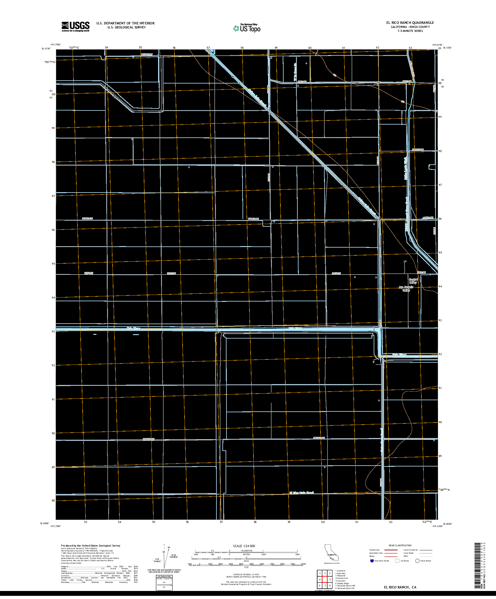 US TOPO 7.5-MINUTE MAP FOR EL RICO RANCH, CA