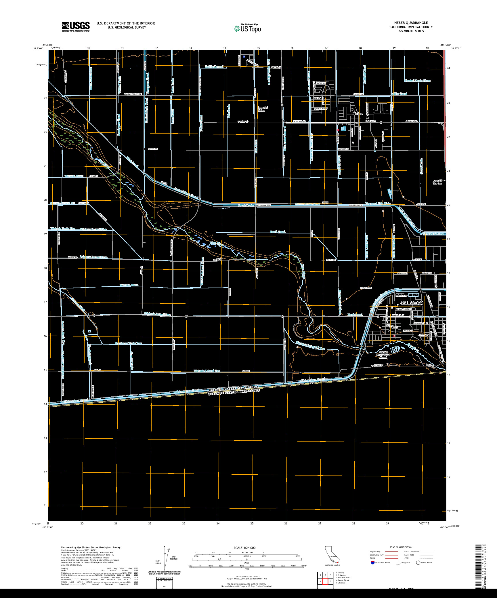 US TOPO 7.5-MINUTE MAP FOR HEBER, CA,BCN