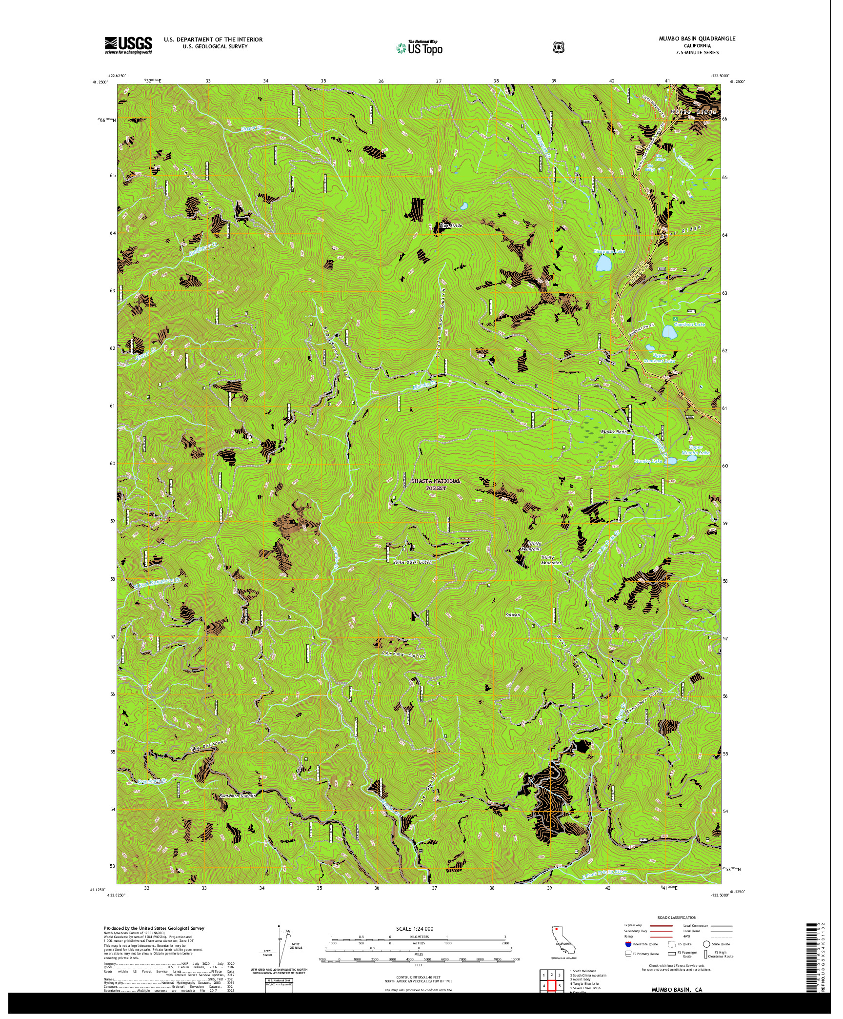 US TOPO 7.5-MINUTE MAP FOR MUMBO BASIN, CA