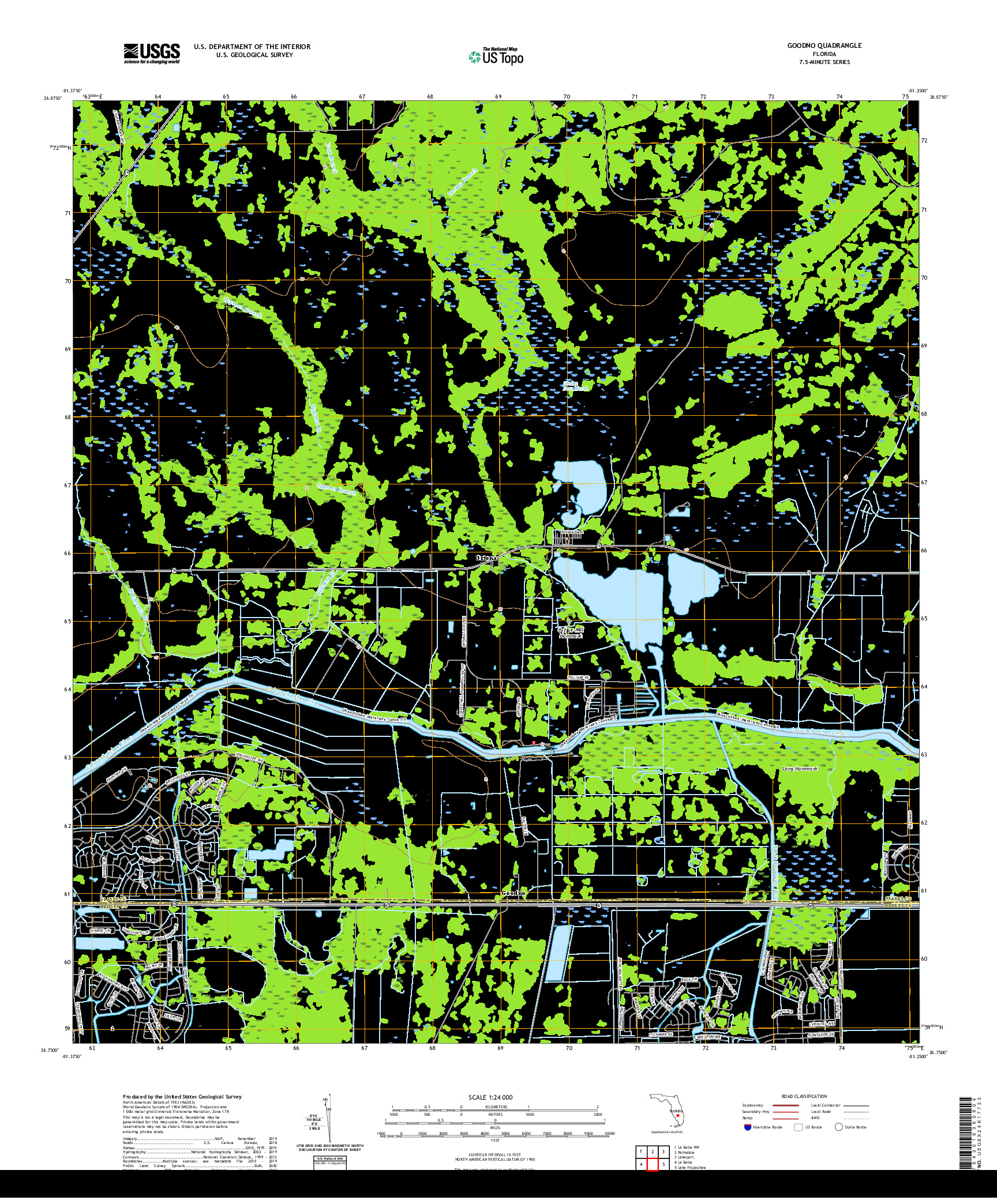 USGS US TOPO 7.5-MINUTE MAP FOR GOODNO, FL 2021