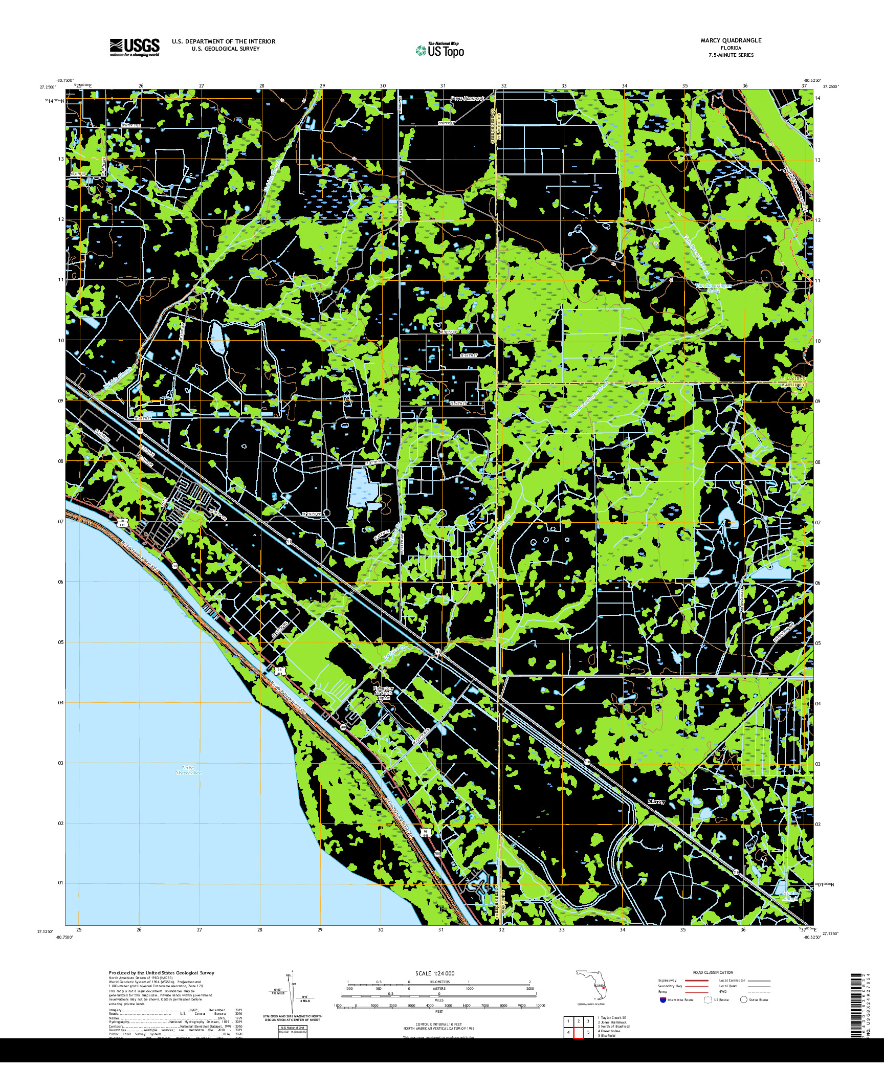 USGS US TOPO 7.5-MINUTE MAP FOR MARCY, FL 2021