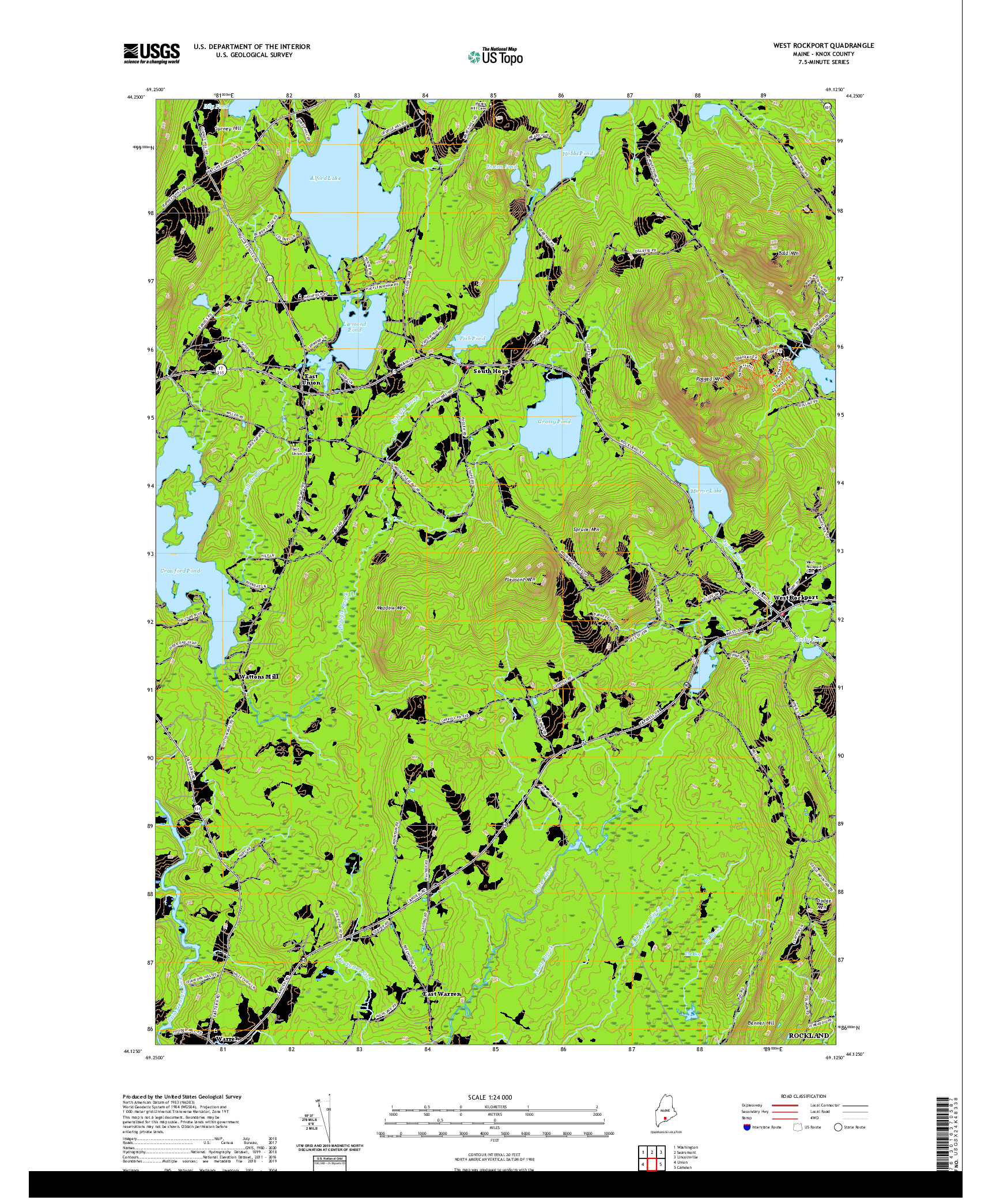 USGS US TOPO 7.5-MINUTE MAP FOR WEST ROCKPORT, ME 2021