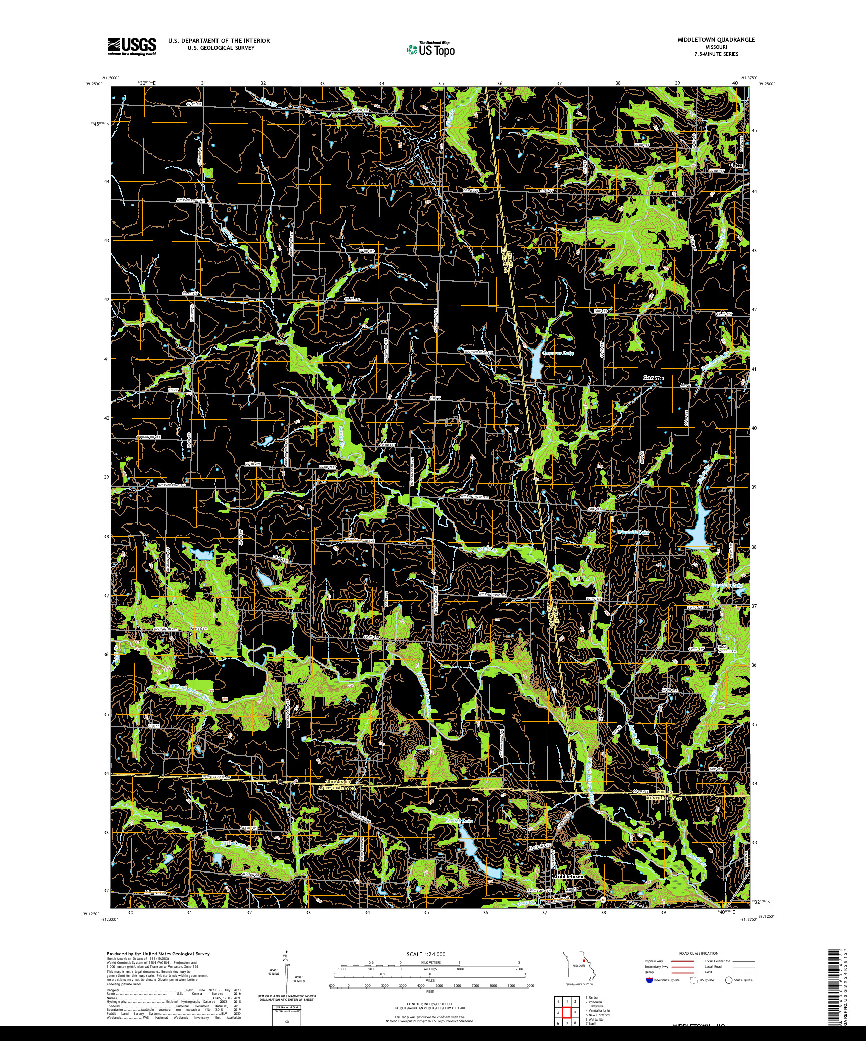 USGS US TOPO 7.5-MINUTE MAP FOR MIDDLETOWN, MO 2021