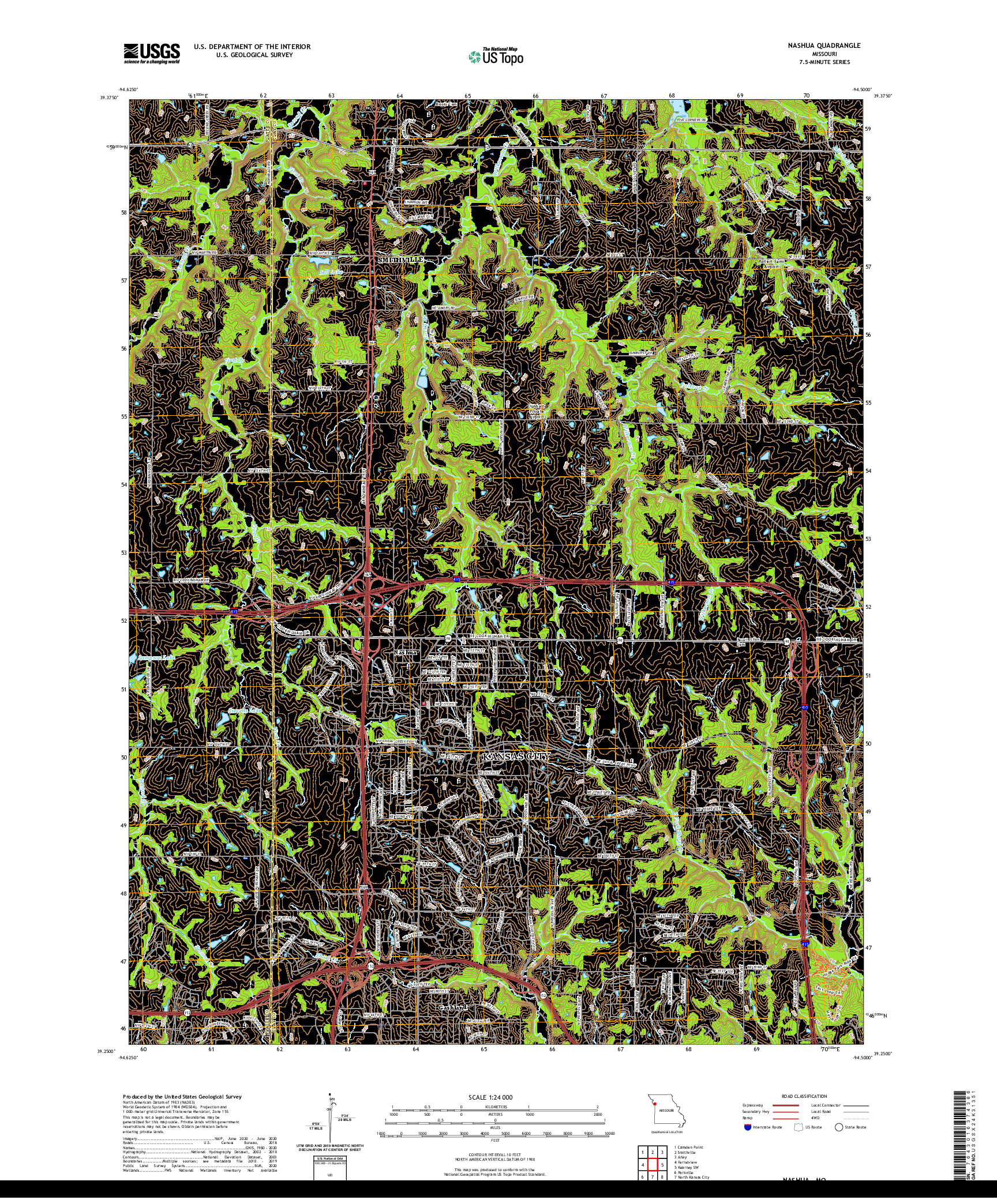 USGS US TOPO 7.5-MINUTE MAP FOR NASHUA, MO 2021