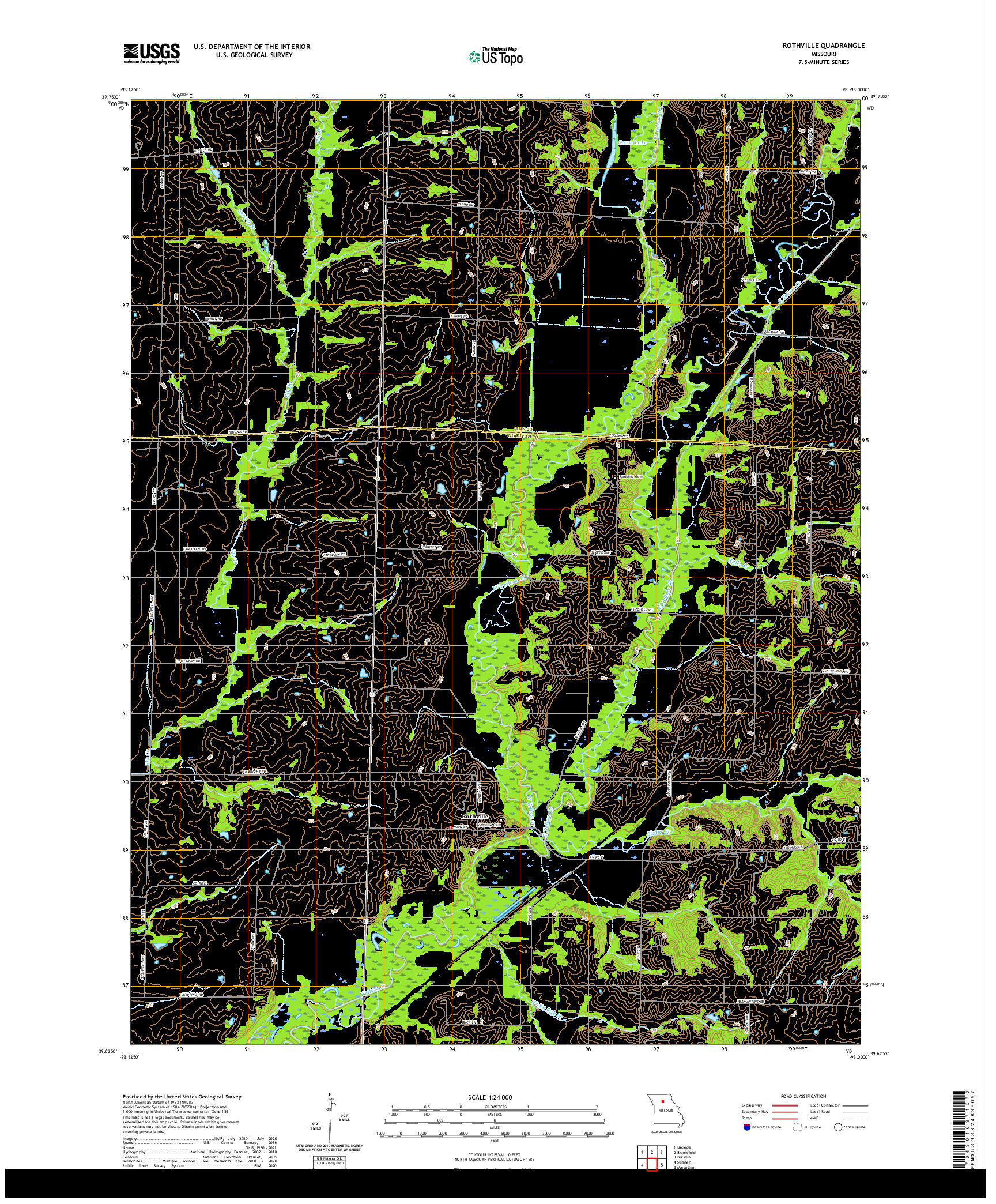 USGS US TOPO 7.5-MINUTE MAP FOR ROTHVILLE, MO 2021