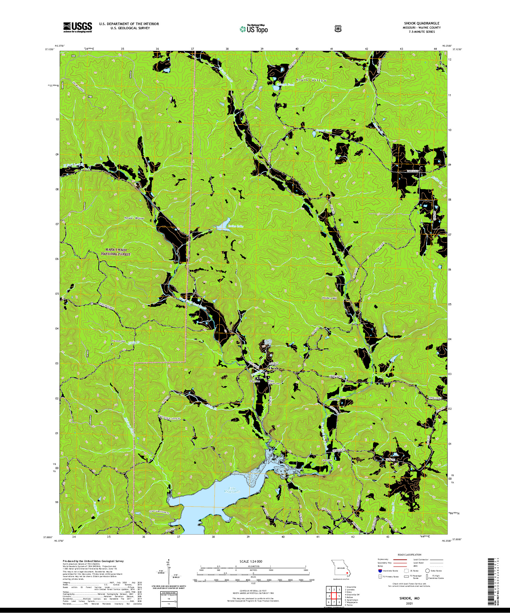 USGS US TOPO 7.5-MINUTE MAP FOR SHOOK, MO 2021