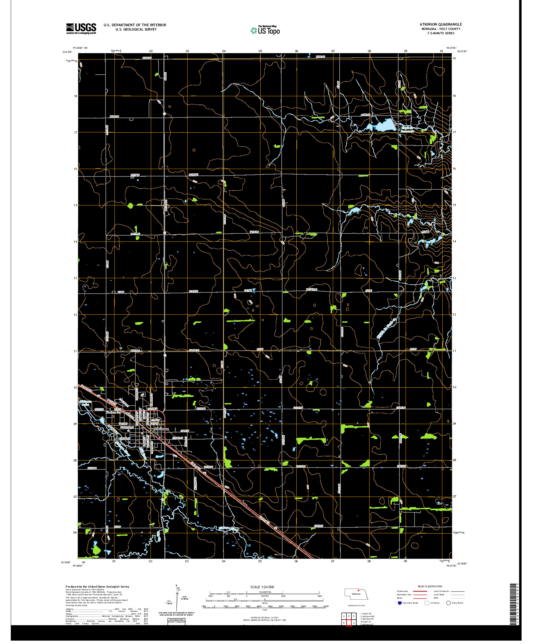 USGS US TOPO 7.5-MINUTE MAP FOR ATKINSON, NE 2021