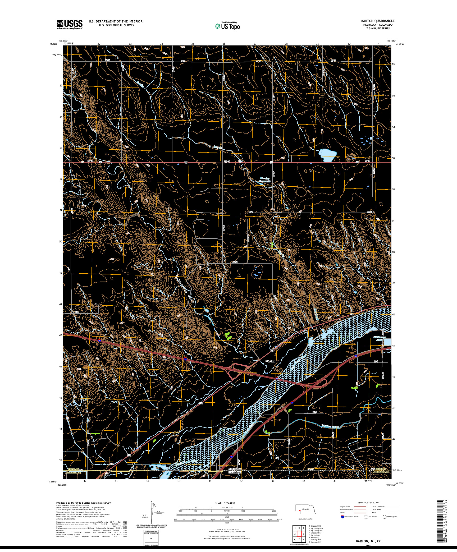 USGS US TOPO 7.5-MINUTE MAP FOR BARTON, NE,CO 2021
