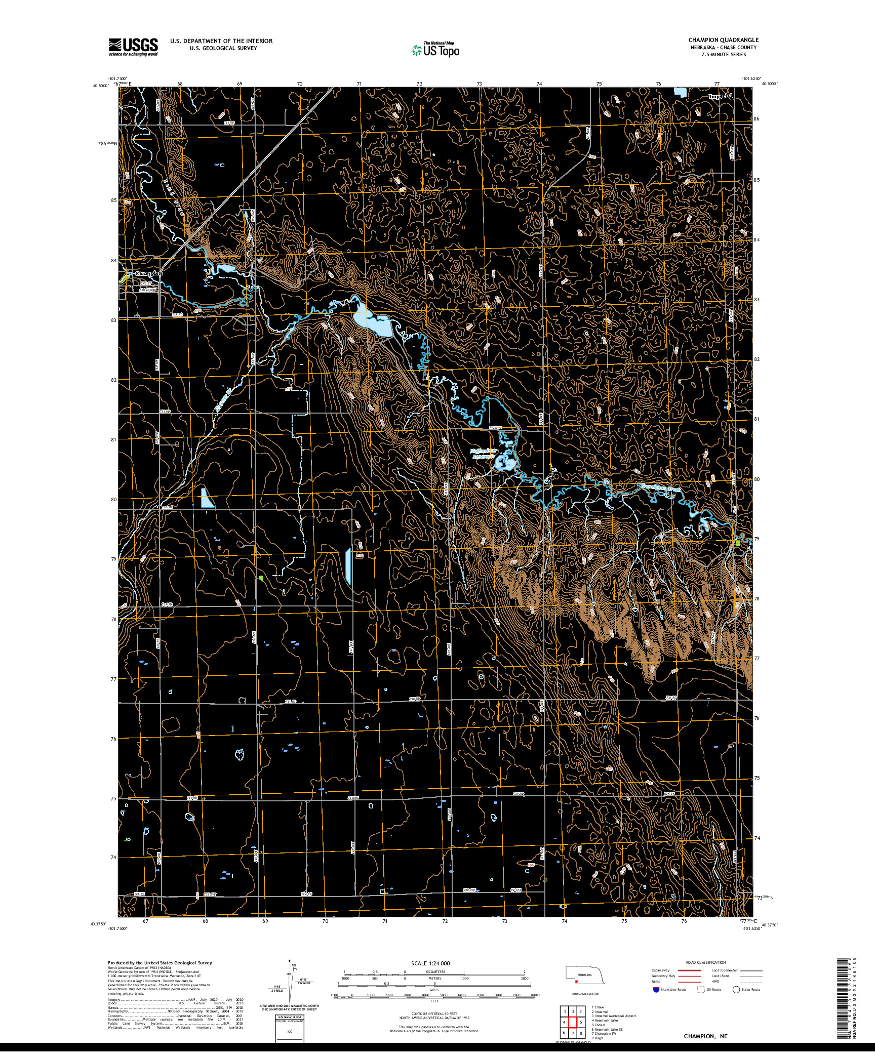 USGS US TOPO 7.5-MINUTE MAP FOR CHAMPION, NE 2021
