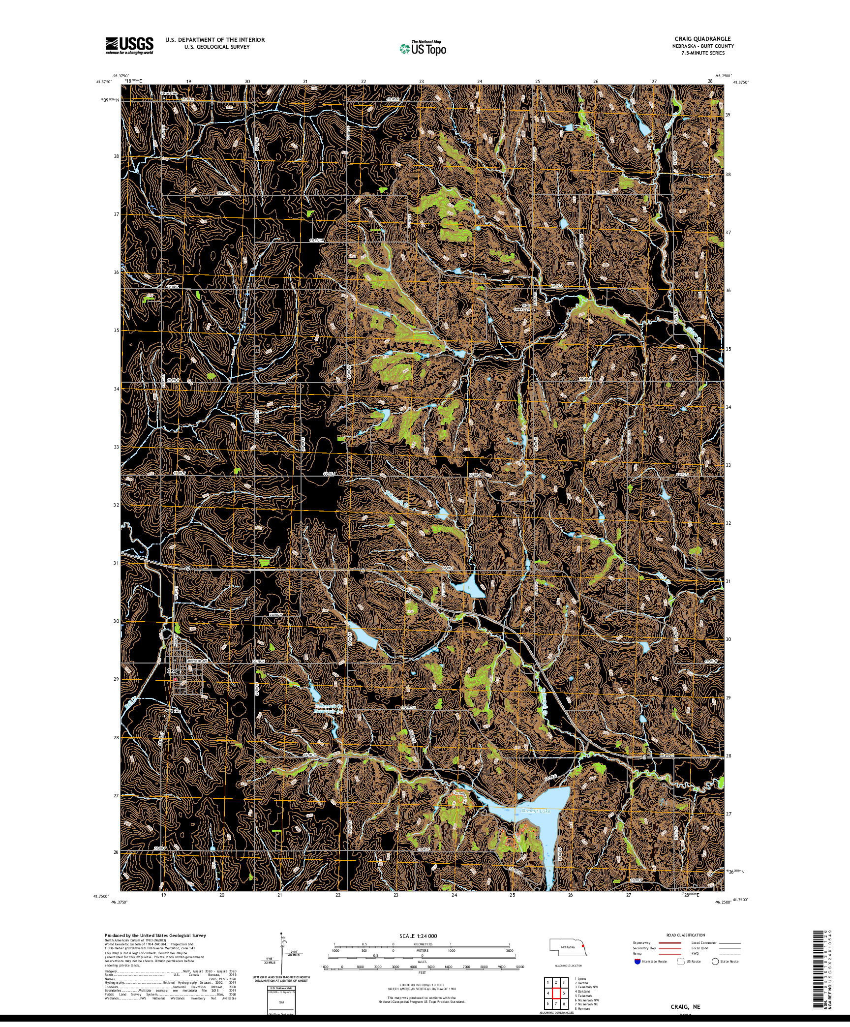 USGS US TOPO 7.5-MINUTE MAP FOR CRAIG, NE 2021