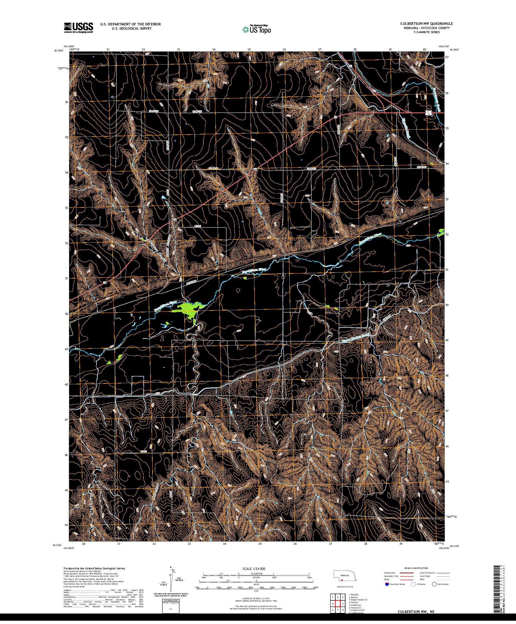 USGS US TOPO 7.5-MINUTE MAP FOR CULBERTSON NW, NE 2021