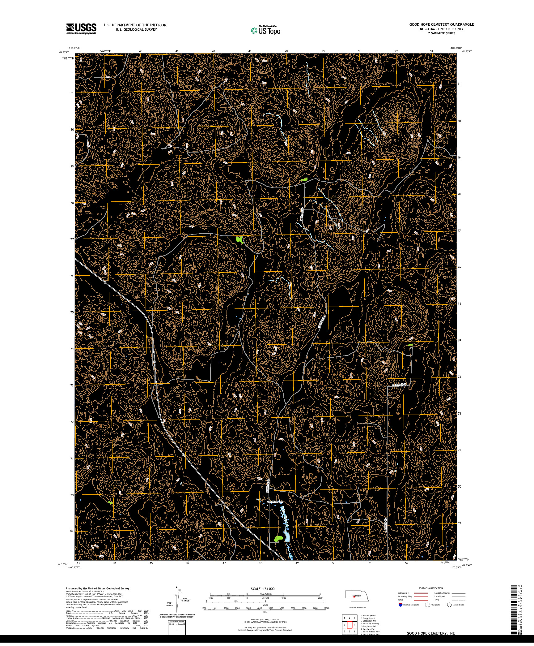 USGS US TOPO 7.5-MINUTE MAP FOR GOOD HOPE CEMETERY, NE 2021