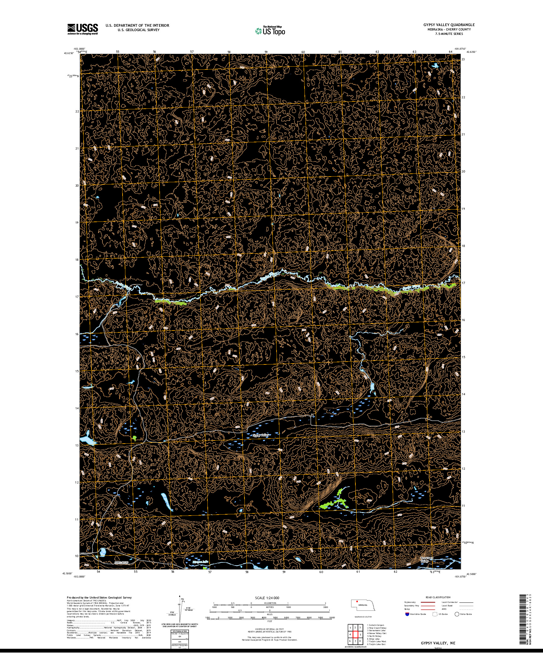 USGS US TOPO 7.5-MINUTE MAP FOR GYPSY VALLEY, NE 2021