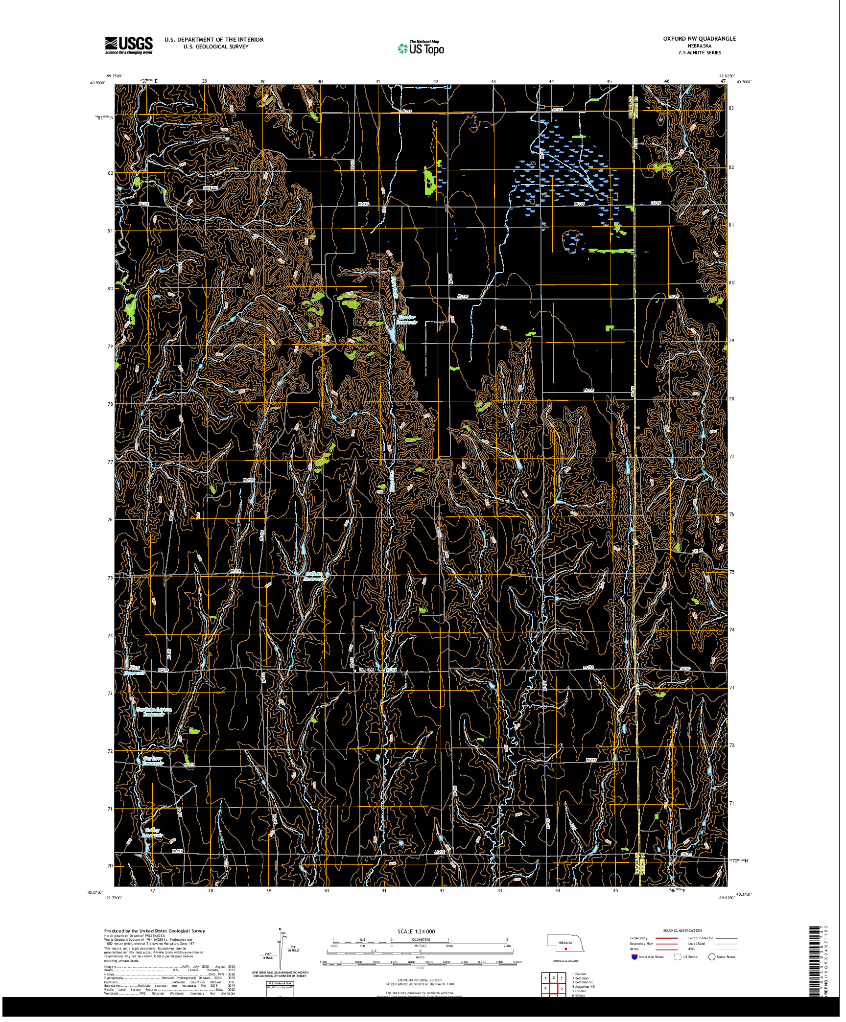 USGS US TOPO 7.5-MINUTE MAP FOR OXFORD NW, NE 2021