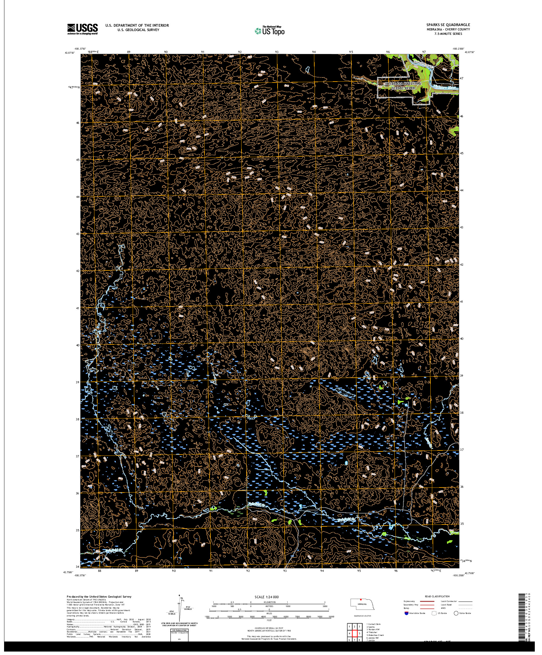 USGS US TOPO 7.5-MINUTE MAP FOR SPARKS SE, NE 2021