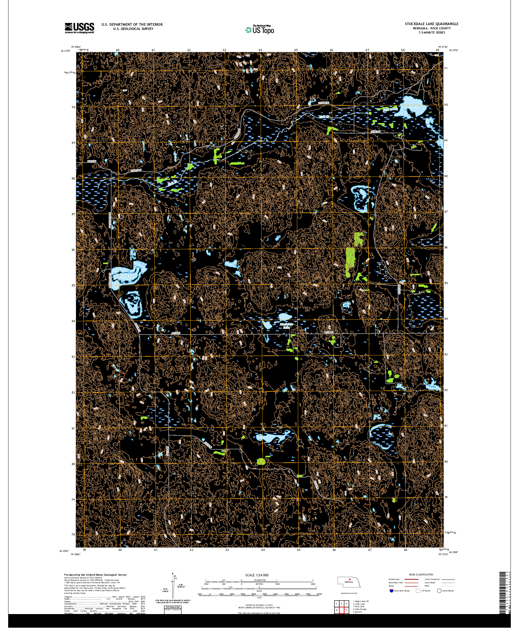 USGS US TOPO 7.5-MINUTE MAP FOR STOCKDALE LAKE, NE 2021