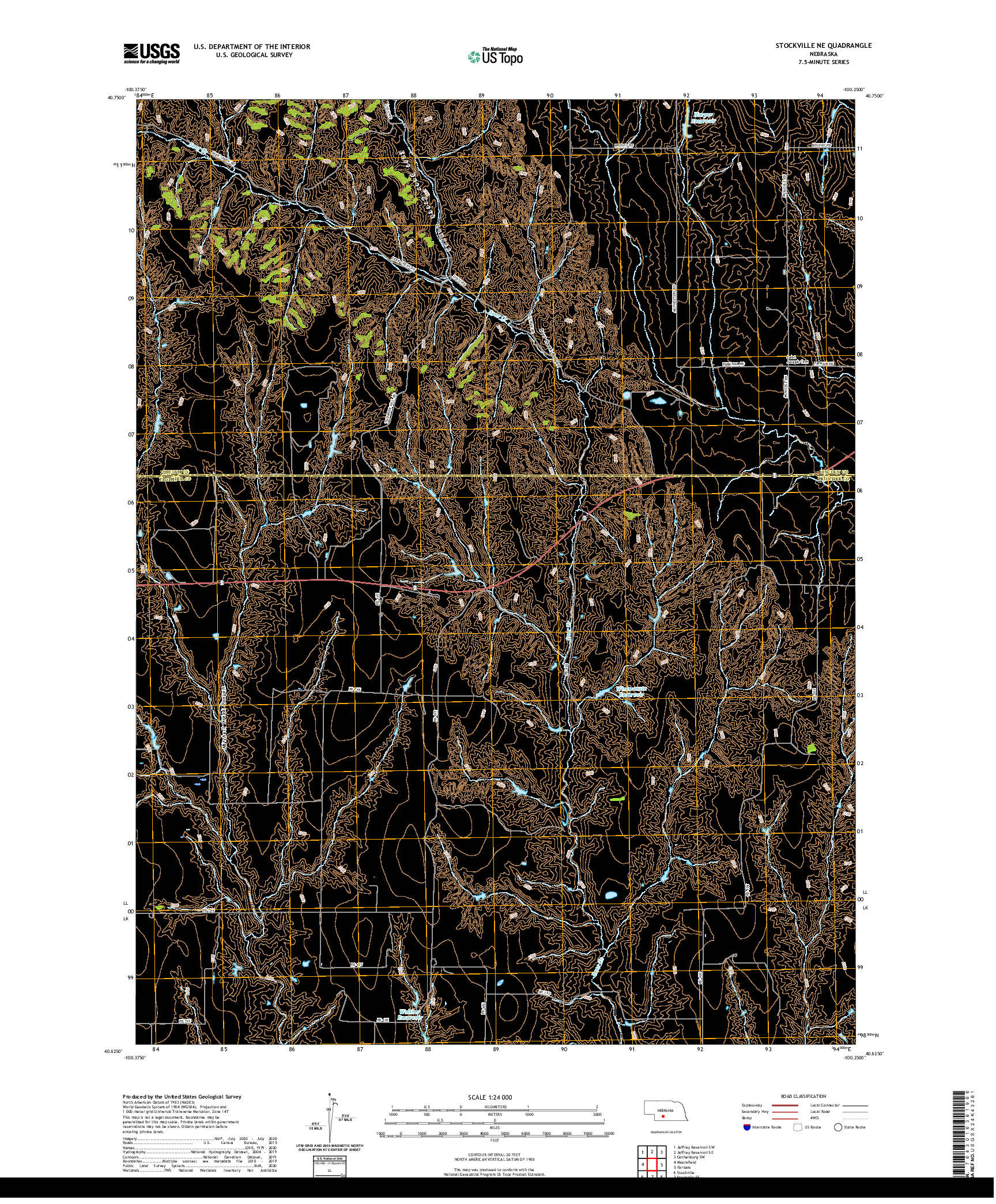 USGS US TOPO 7.5-MINUTE MAP FOR STOCKVILLE NE, NE 2021