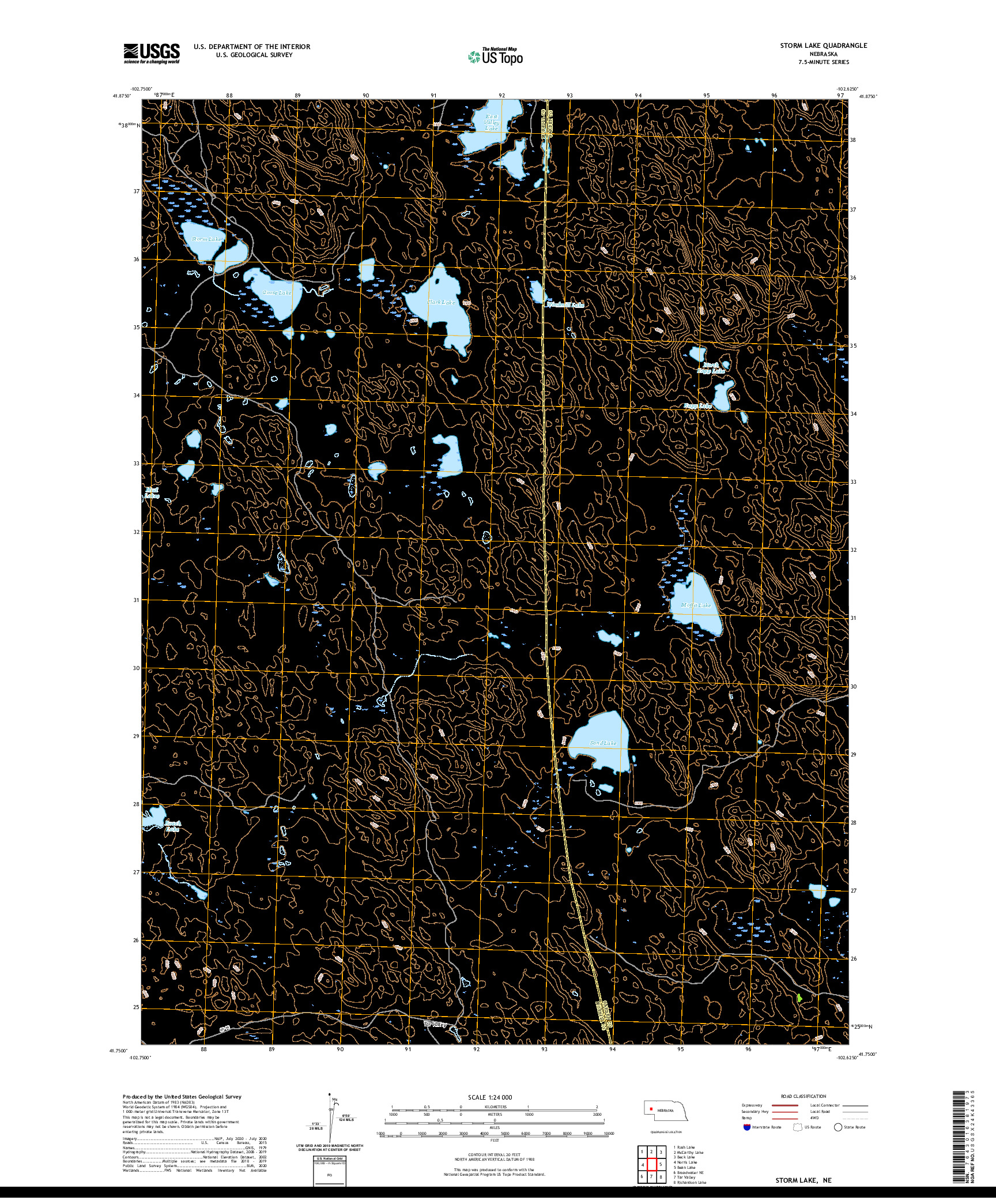 USGS US TOPO 7.5-MINUTE MAP FOR STORM LAKE, NE 2021