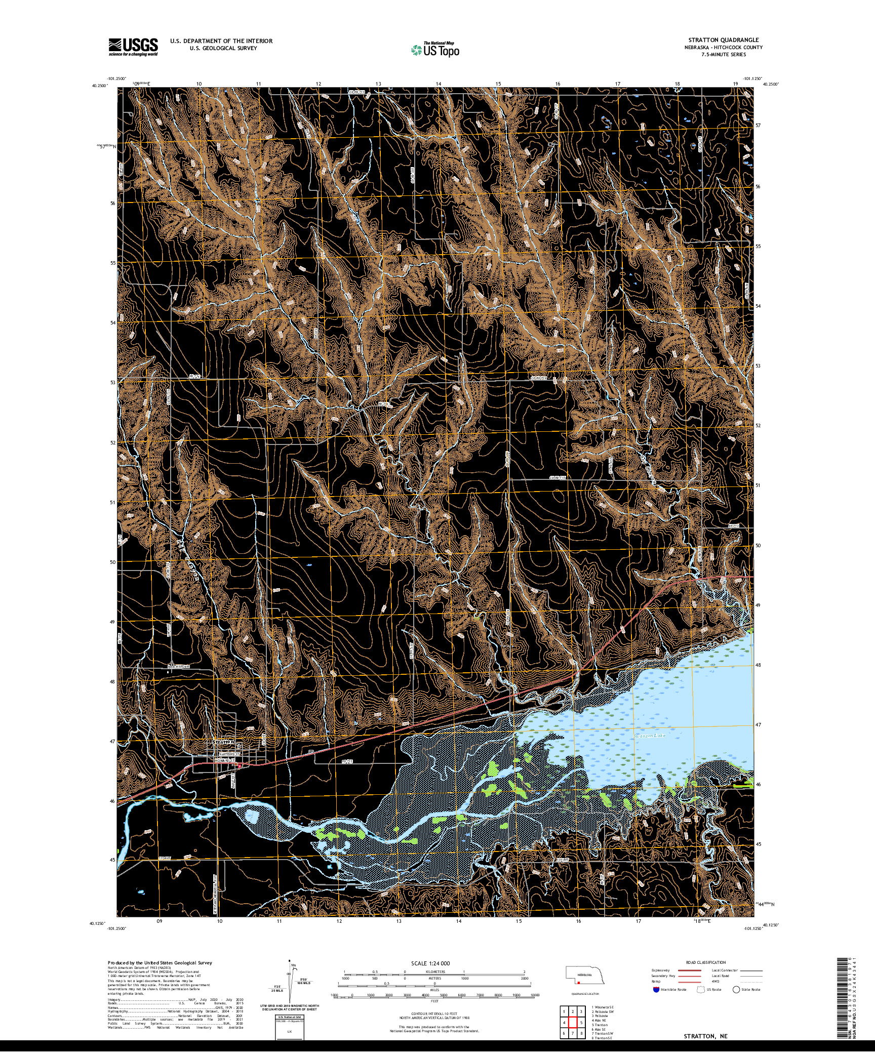 USGS US TOPO 7.5-MINUTE MAP FOR STRATTON, NE 2021