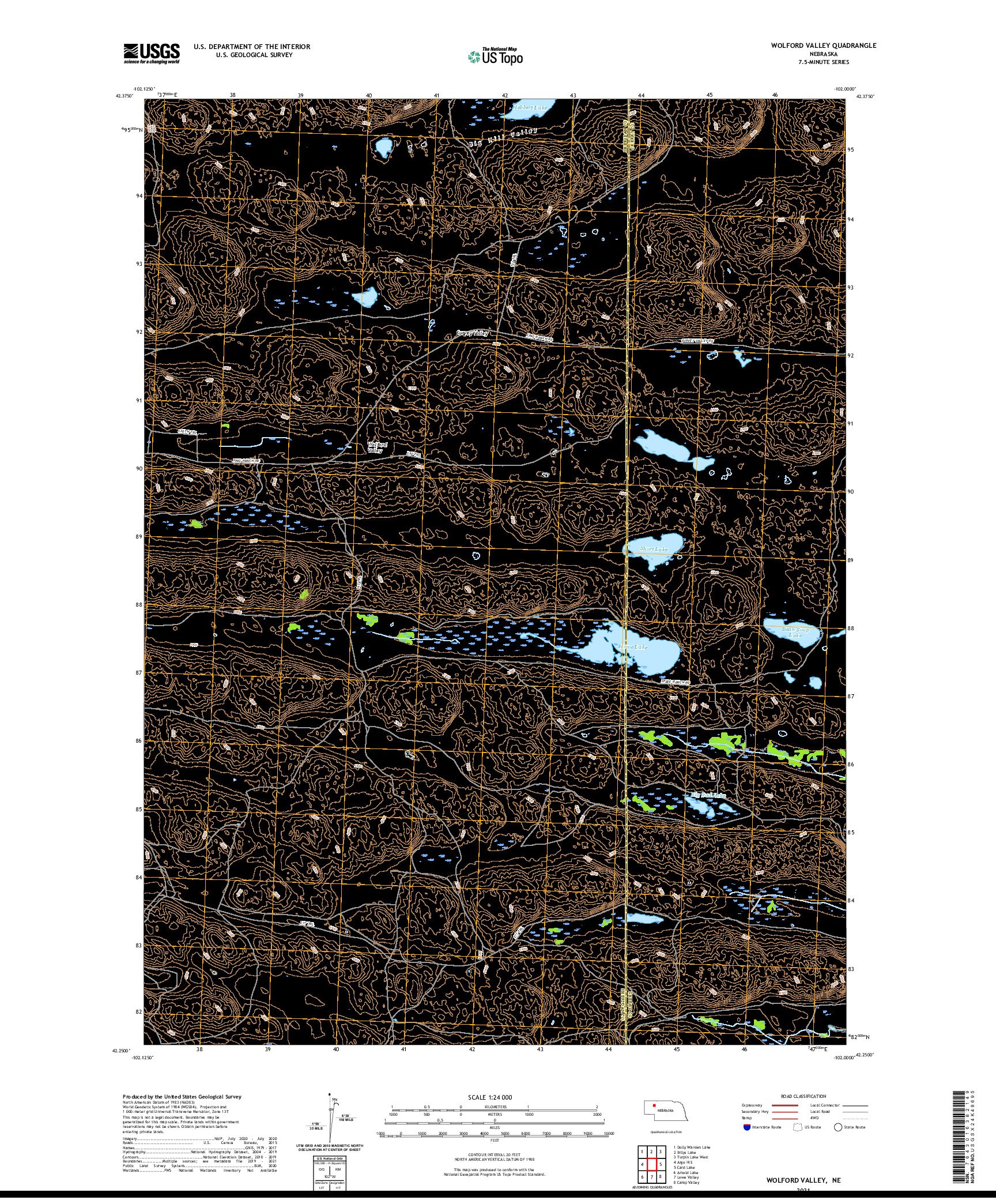 USGS US TOPO 7.5-MINUTE MAP FOR WOLFORD VALLEY, NE 2021