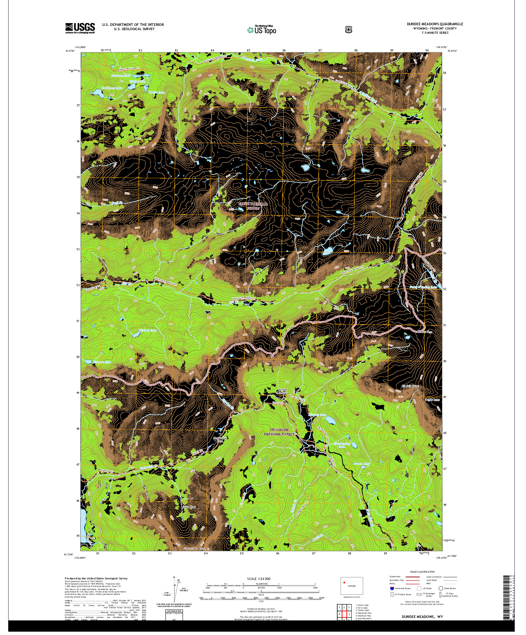 USGS US TOPO 7.5-MINUTE MAP FOR DUNDEE MEADOWS, WY 2021