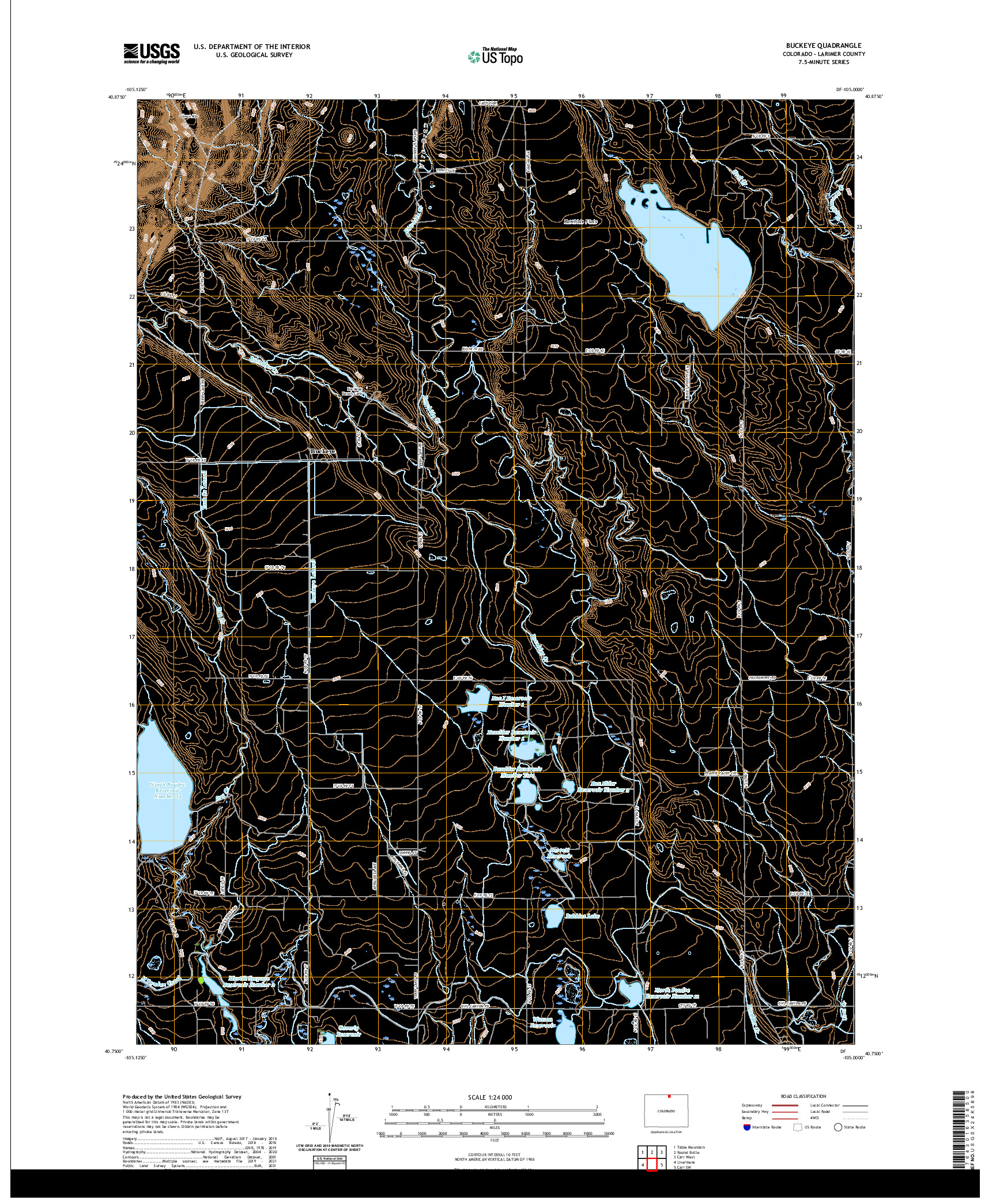 US TOPO 7.5-MINUTE MAP FOR BUCKEYE, CO