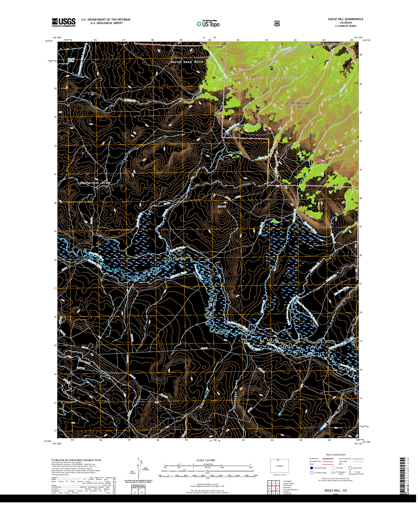 US TOPO 7.5-MINUTE MAP FOR EAGLE HILL, CO