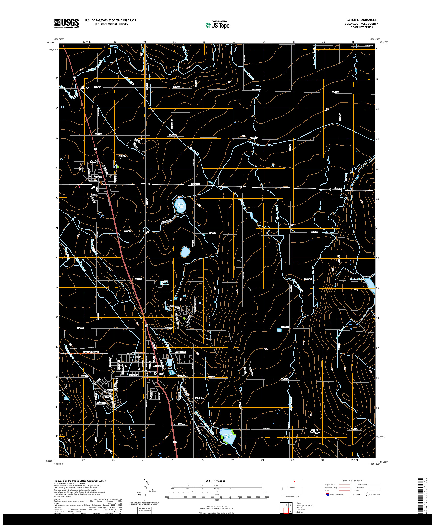 US TOPO 7.5-MINUTE MAP FOR EATON, CO