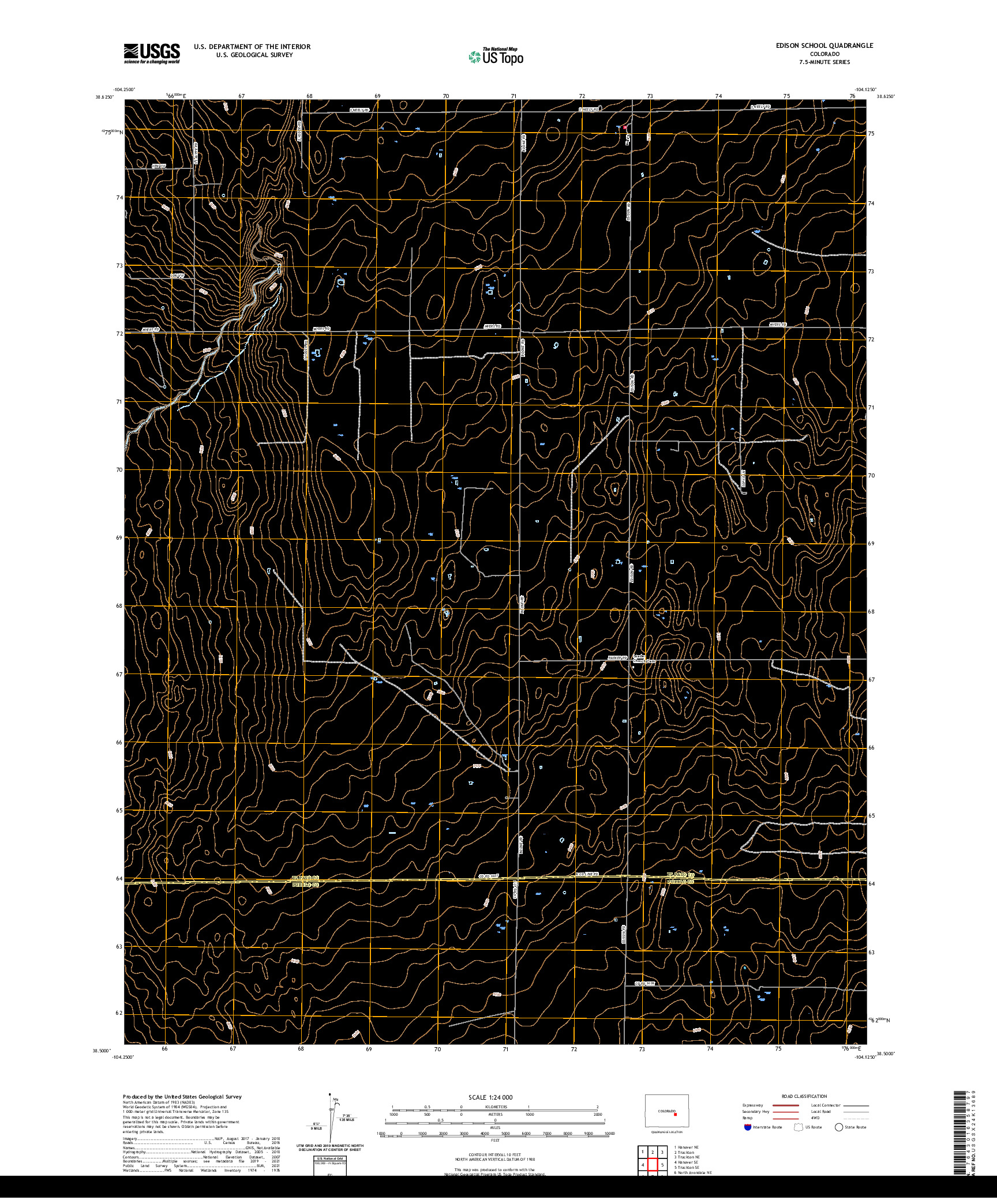 US TOPO 7.5-MINUTE MAP FOR EDISON SCHOOL, CO