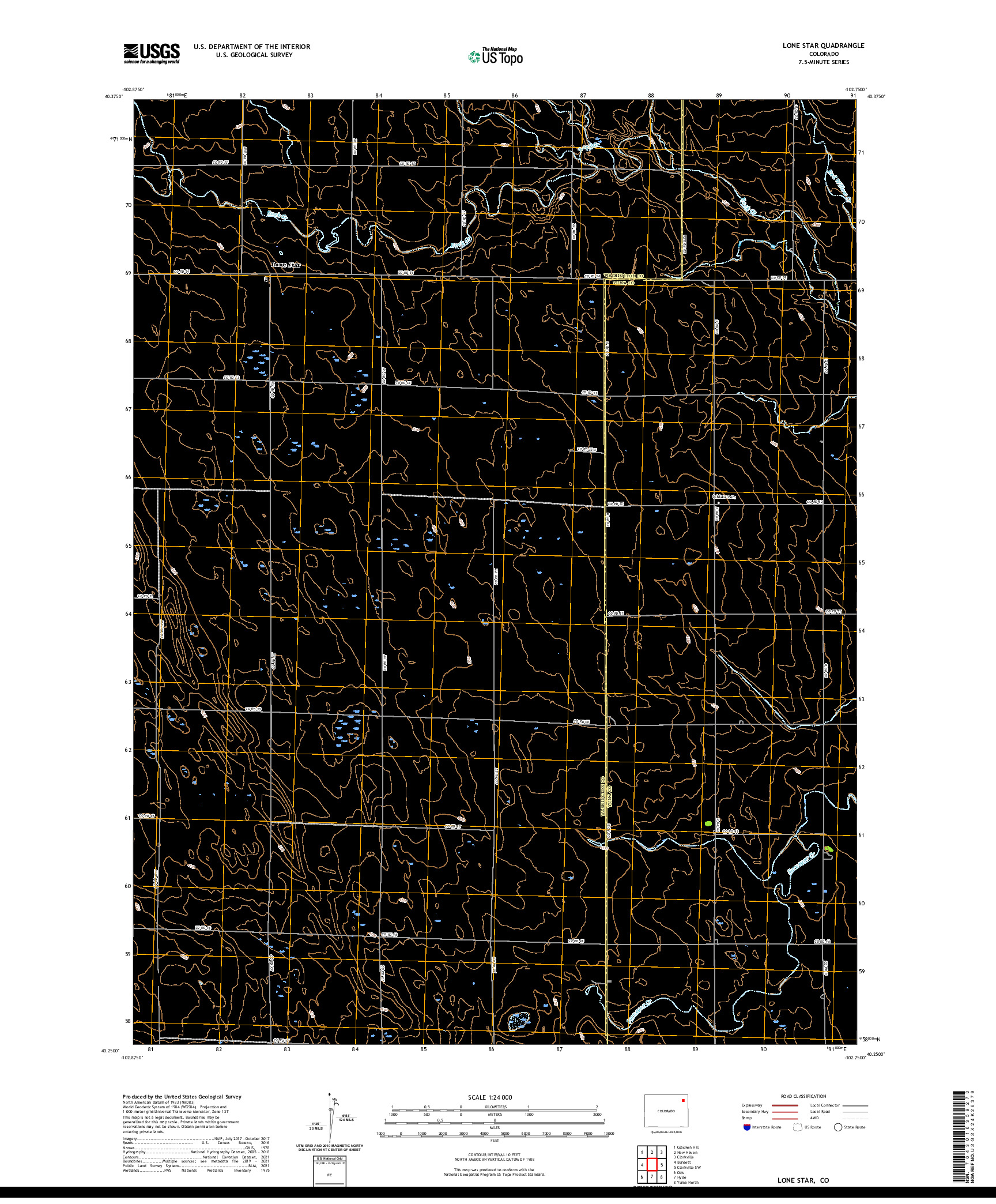 US TOPO 7.5-MINUTE MAP FOR LONE STAR, CO