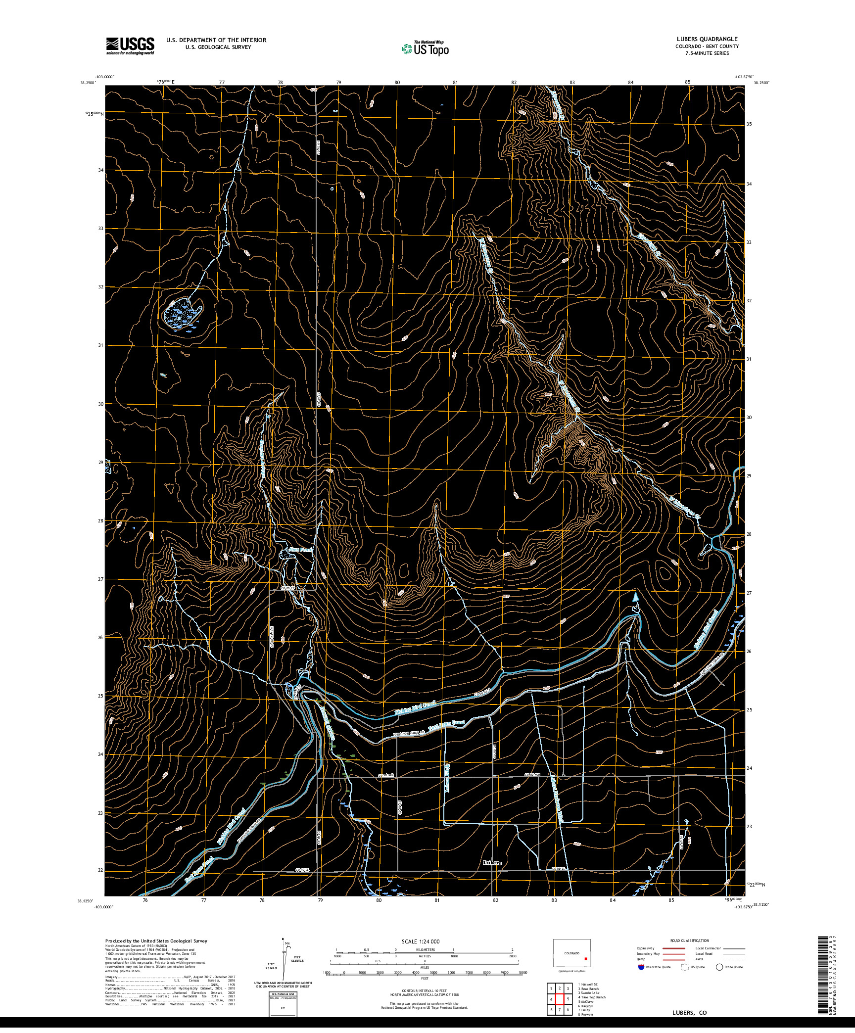 US TOPO 7.5-MINUTE MAP FOR LUBERS, CO
