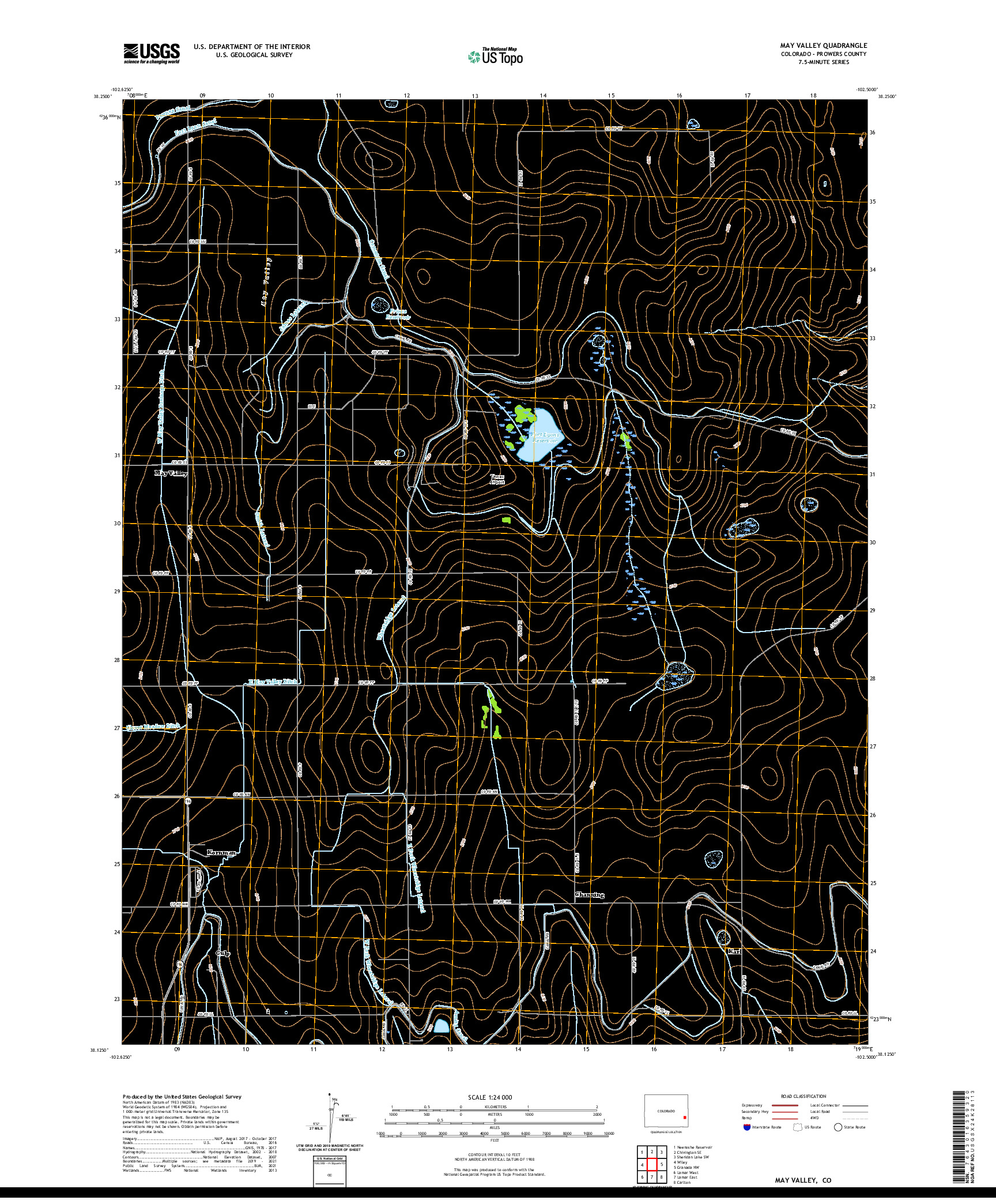 US TOPO 7.5-MINUTE MAP FOR MAY VALLEY, CO