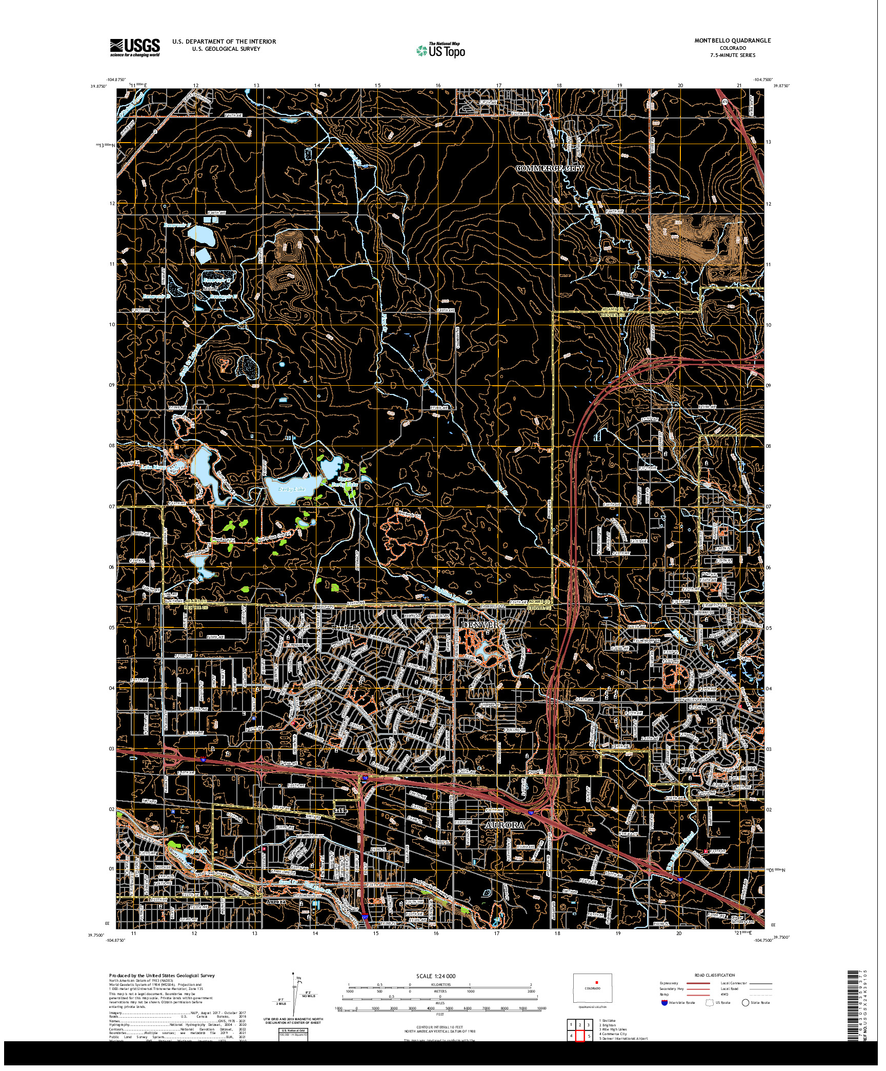 US TOPO 7.5-MINUTE MAP FOR MONTBELLO, CO