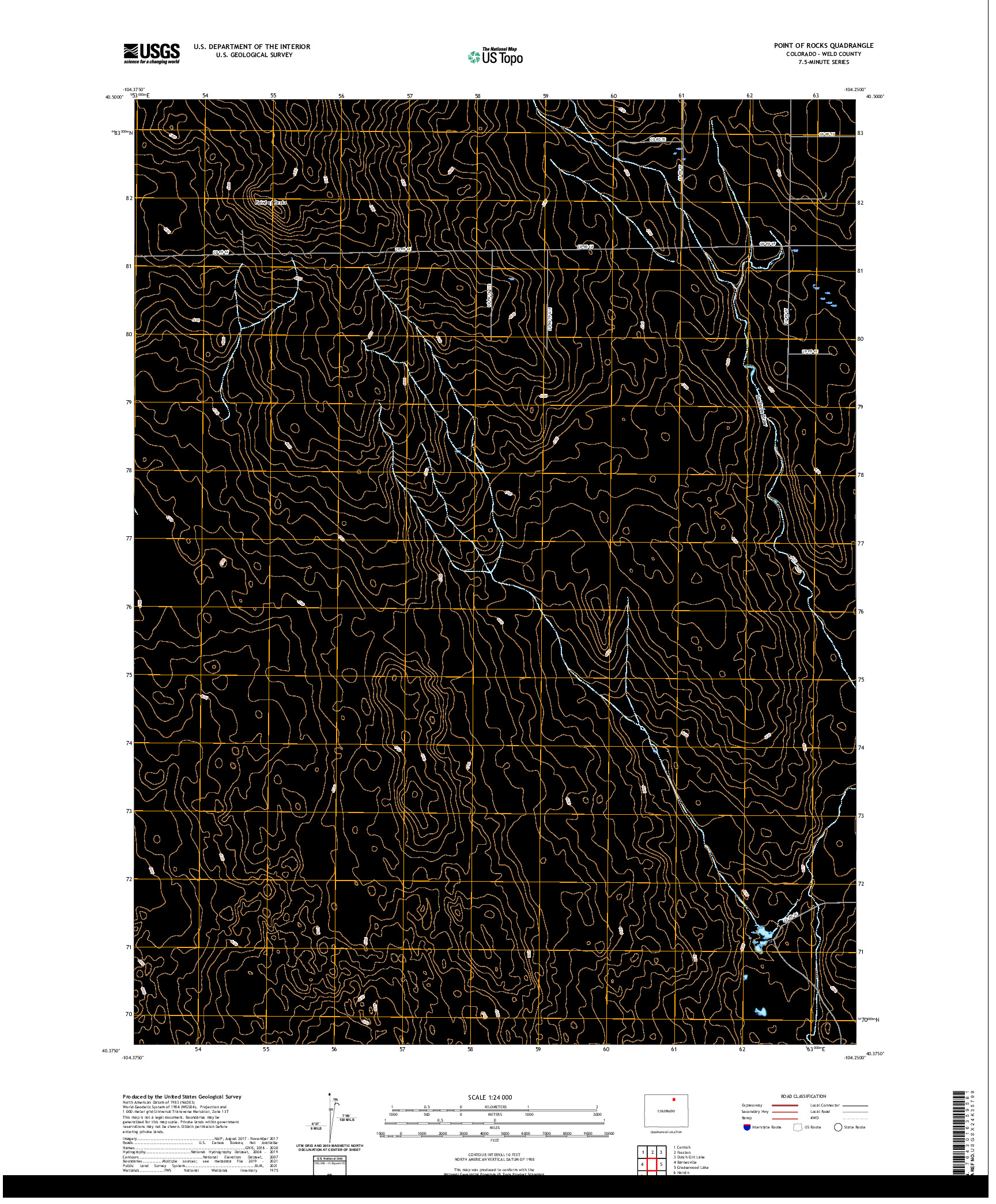 US TOPO 7.5-MINUTE MAP FOR POINT OF ROCKS, CO