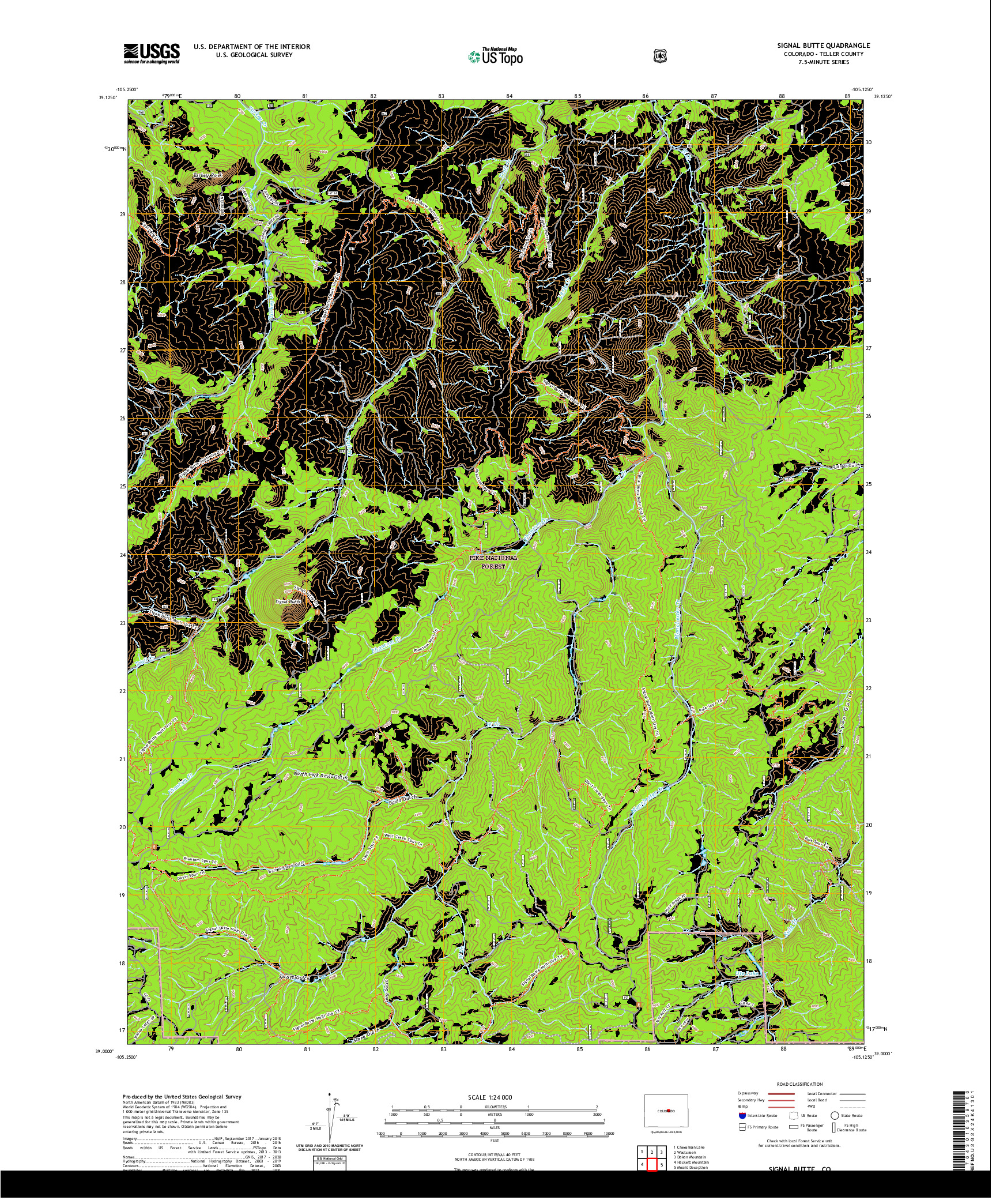 US TOPO 7.5-MINUTE MAP FOR SIGNAL BUTTE, CO