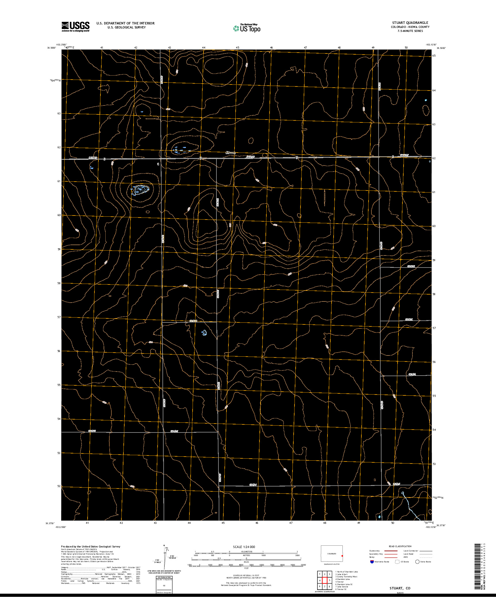 US TOPO 7.5-MINUTE MAP FOR STUART, CO