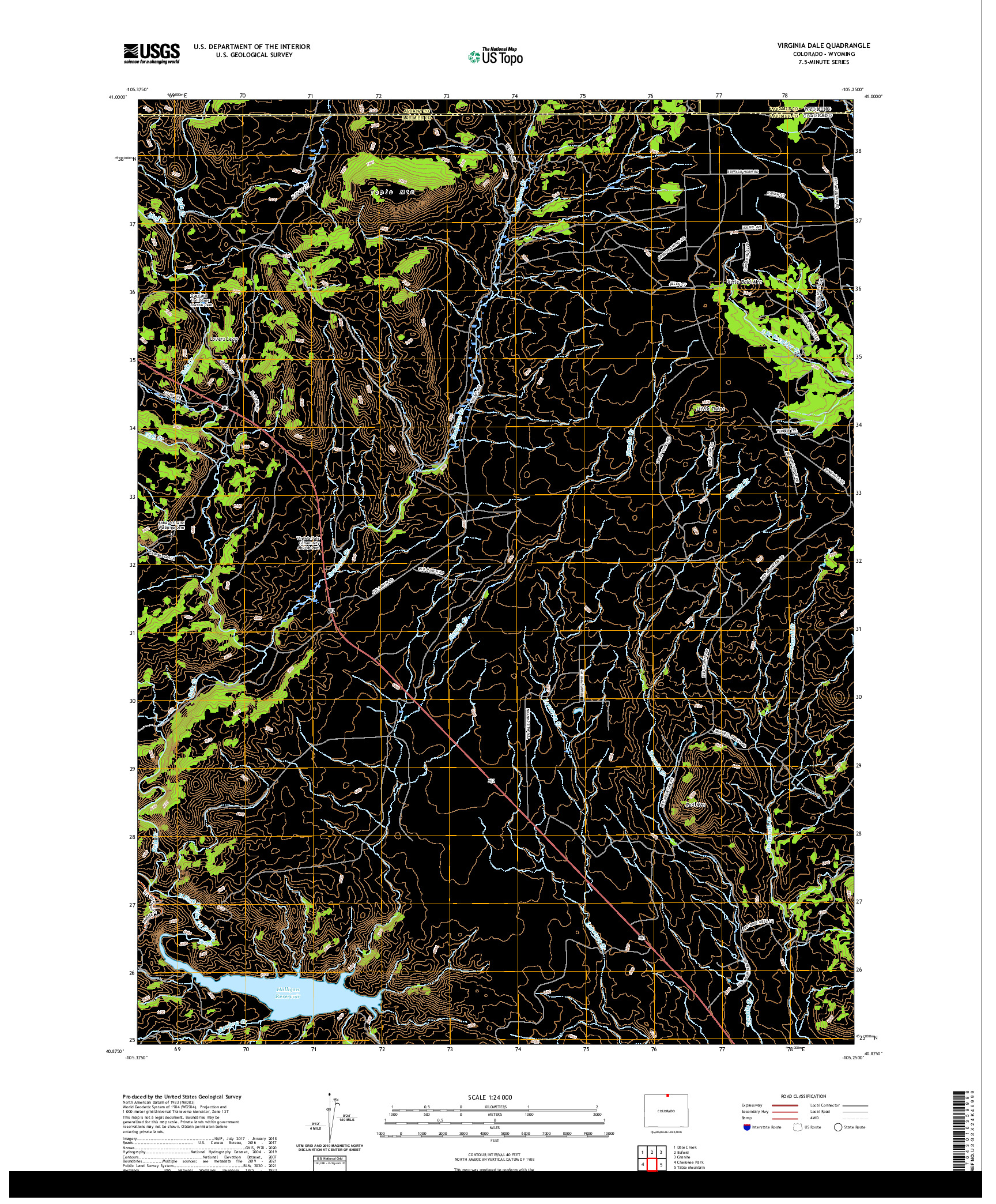 US TOPO 7.5-MINUTE MAP FOR VIRGINIA DALE, CO,WY